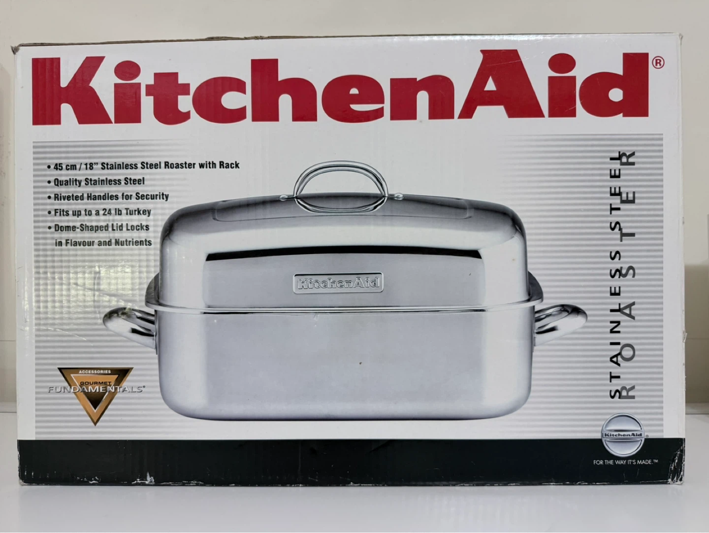 BRAND NEW KitchenAid Stainless Steel Double Roaster, 18-in - photo 2