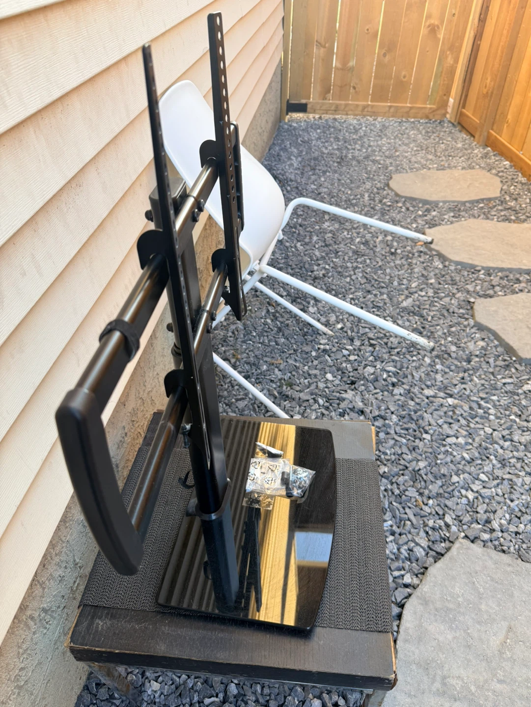 Black Universal TV Stand Base Holds up to 65” - photo 3