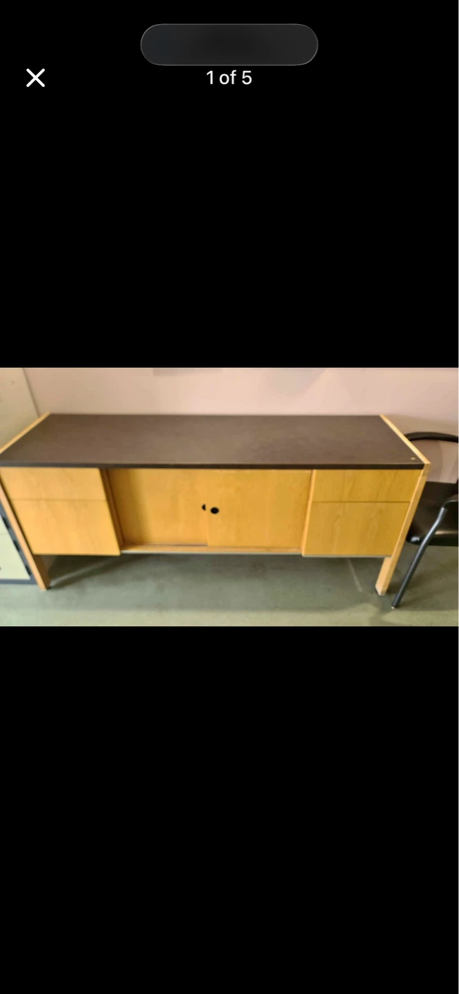 Credenza( sideboard) and Desk Set - photo 2