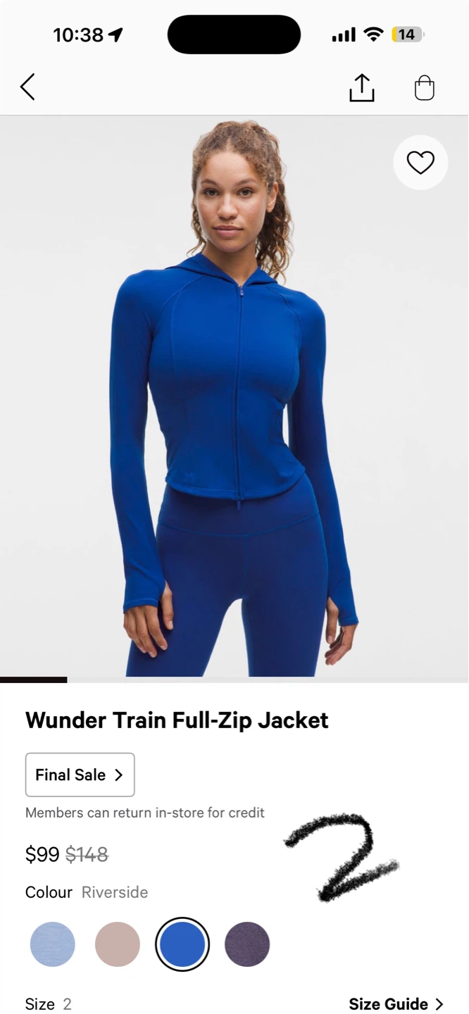 Wunder Train Full-Zip Jacket - Size 2