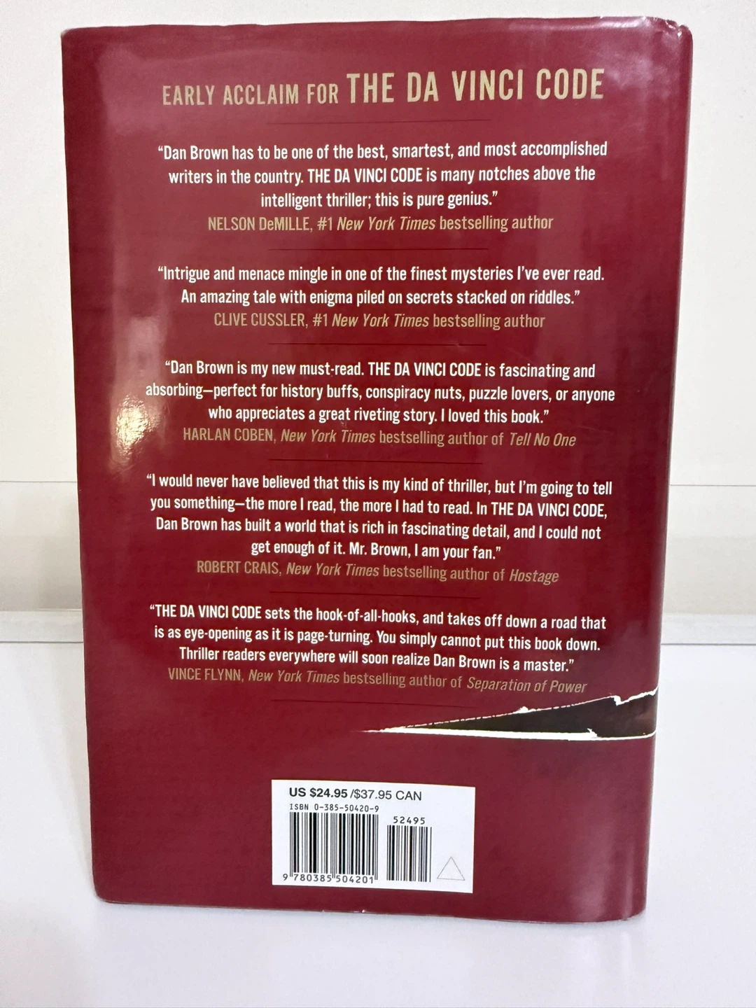 Hard Cover The Da Vinci Code by Dan Brown Paperback Book - photo 4