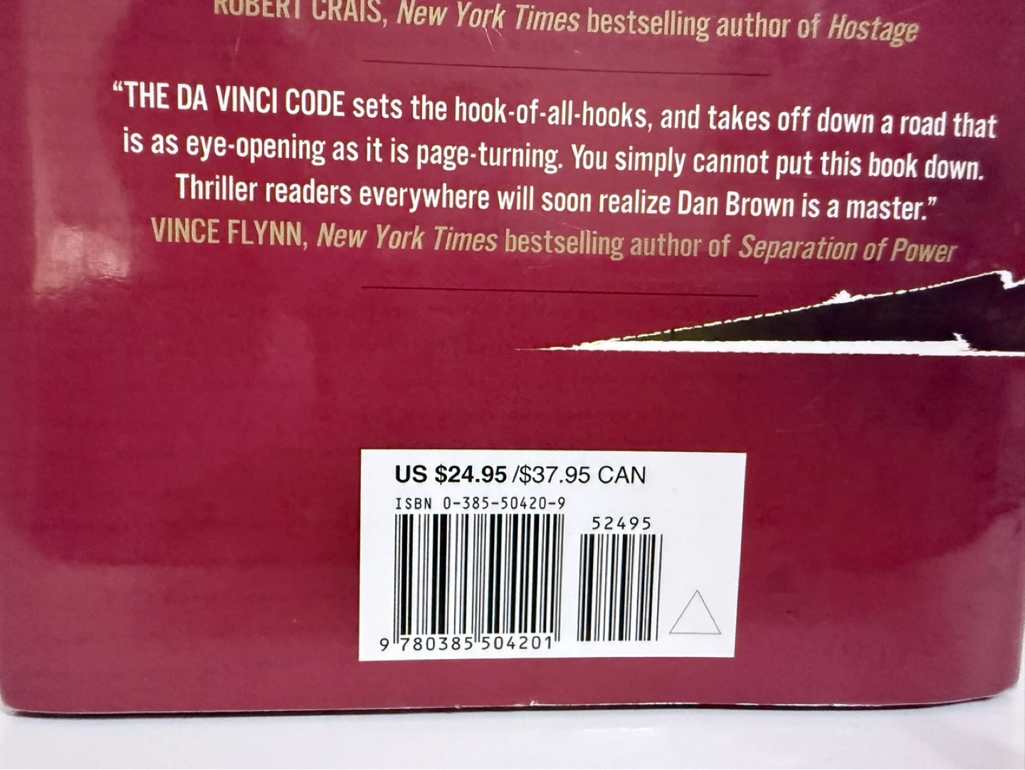 Hard Cover The Da Vinci Code by Dan Brown Paperback Book - photo 3