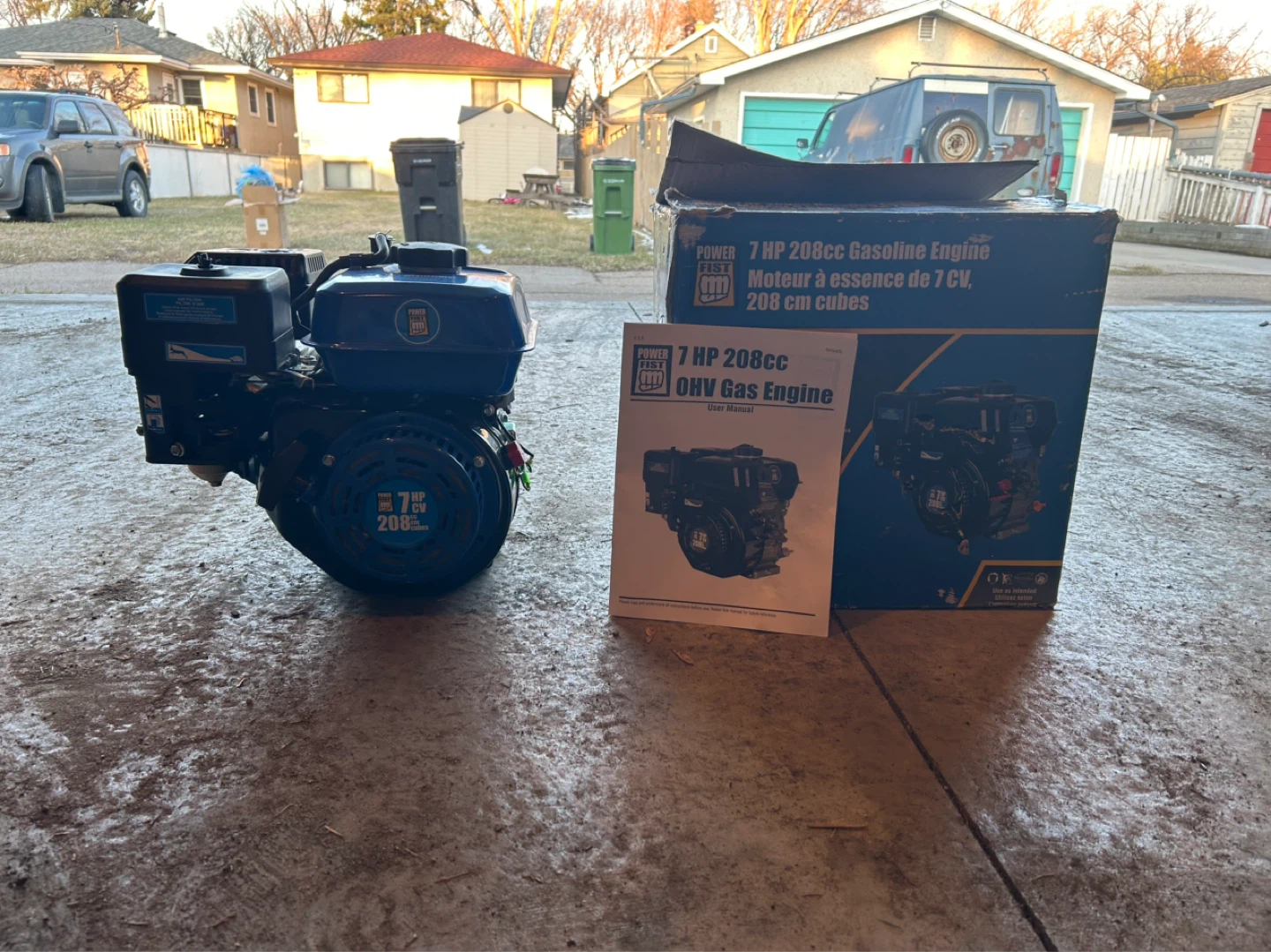 Power fist 208cc 7hp mini engine