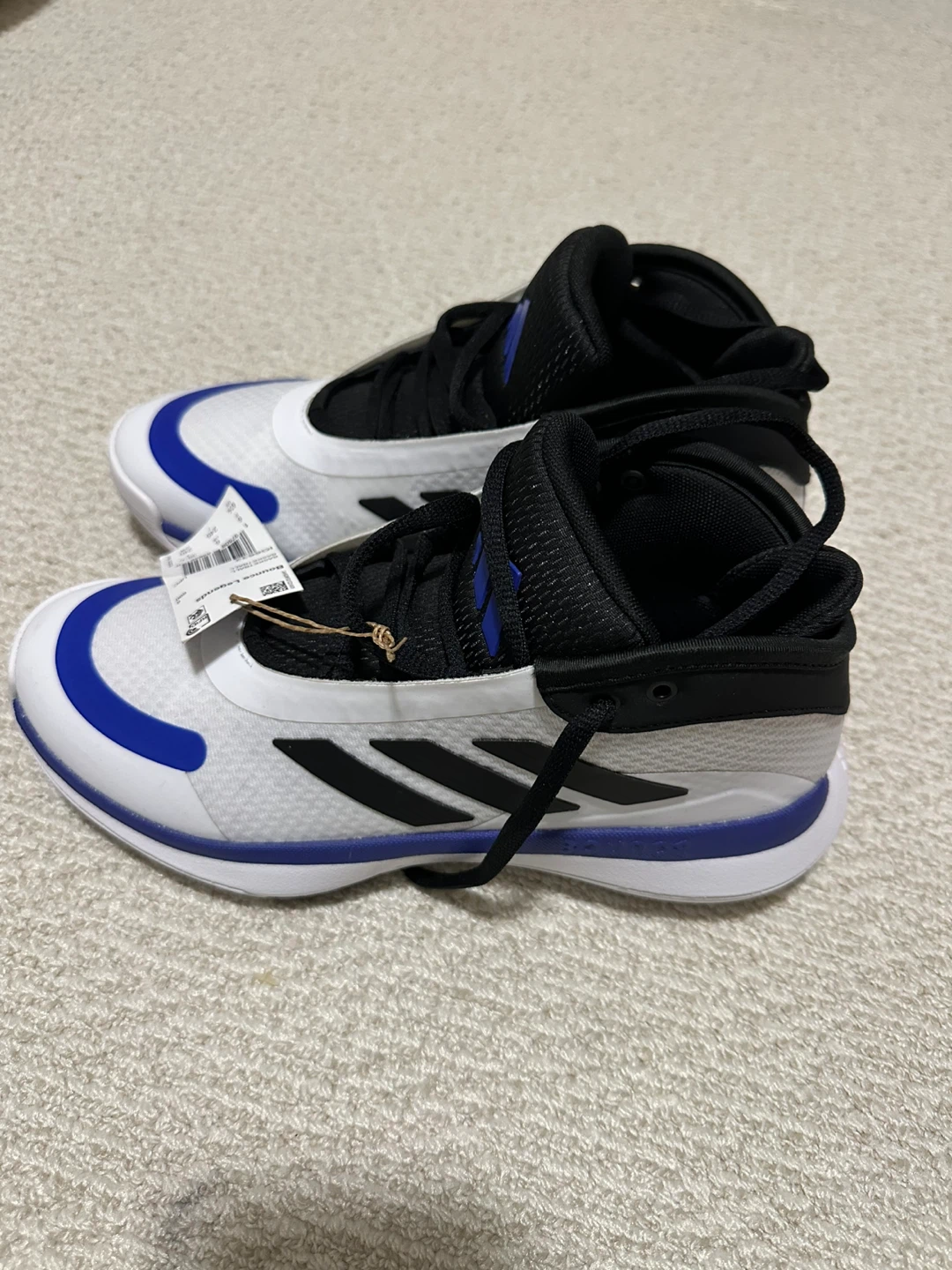 Adidas Bounce Legends Basketball Shoes White/Blue Size 6 - photo 2