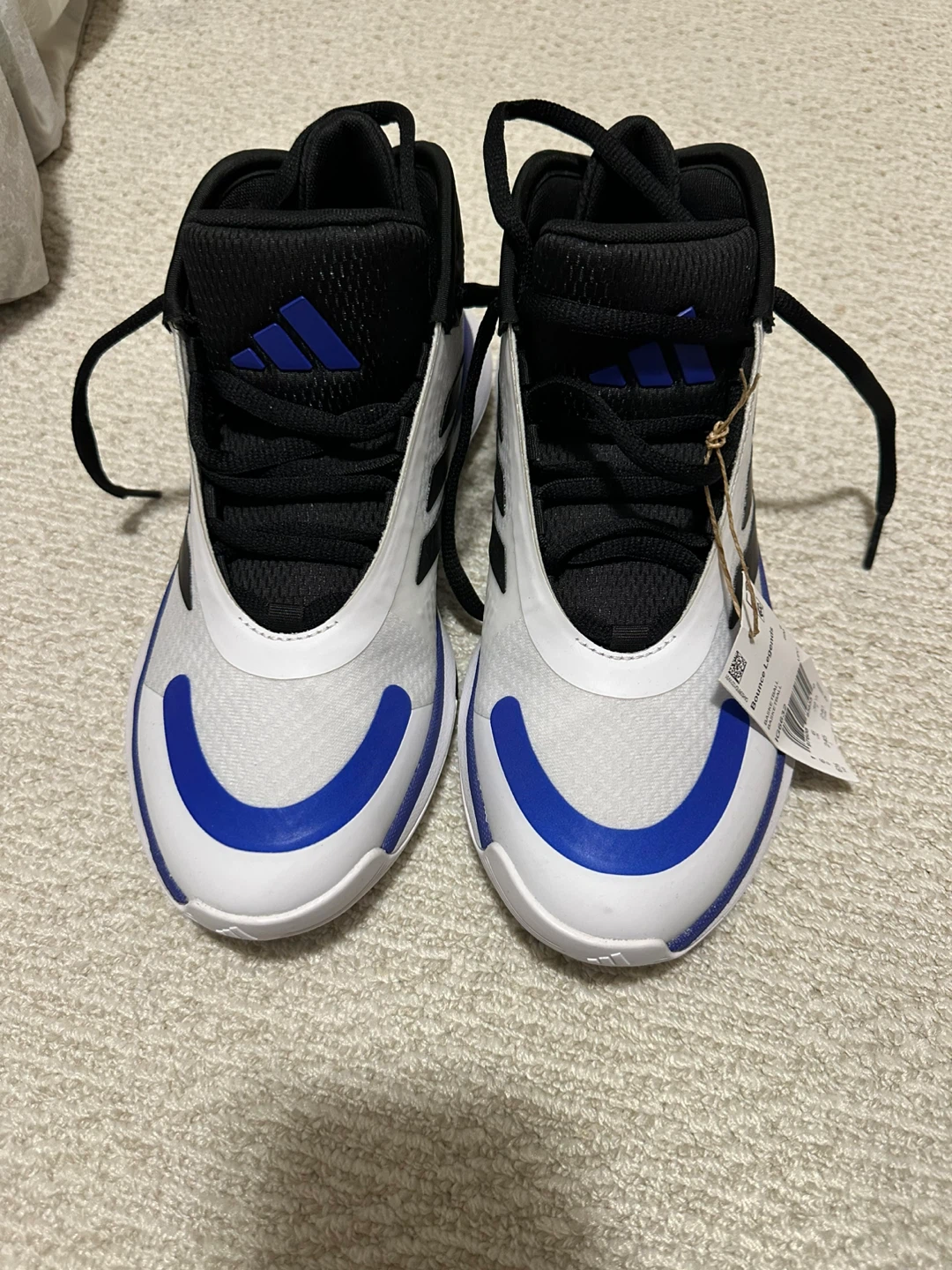 Adidas Bounce Legends Basketball Shoes White/Blue Size 6 - photo 3