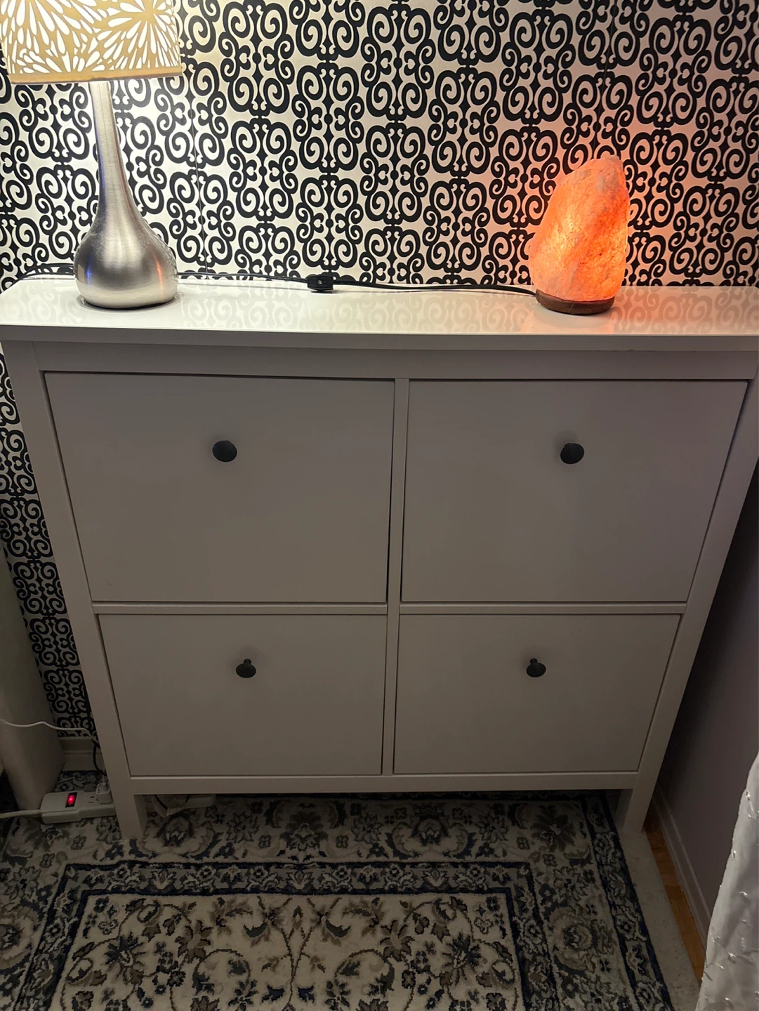 White IKEA Shoe Cabinet