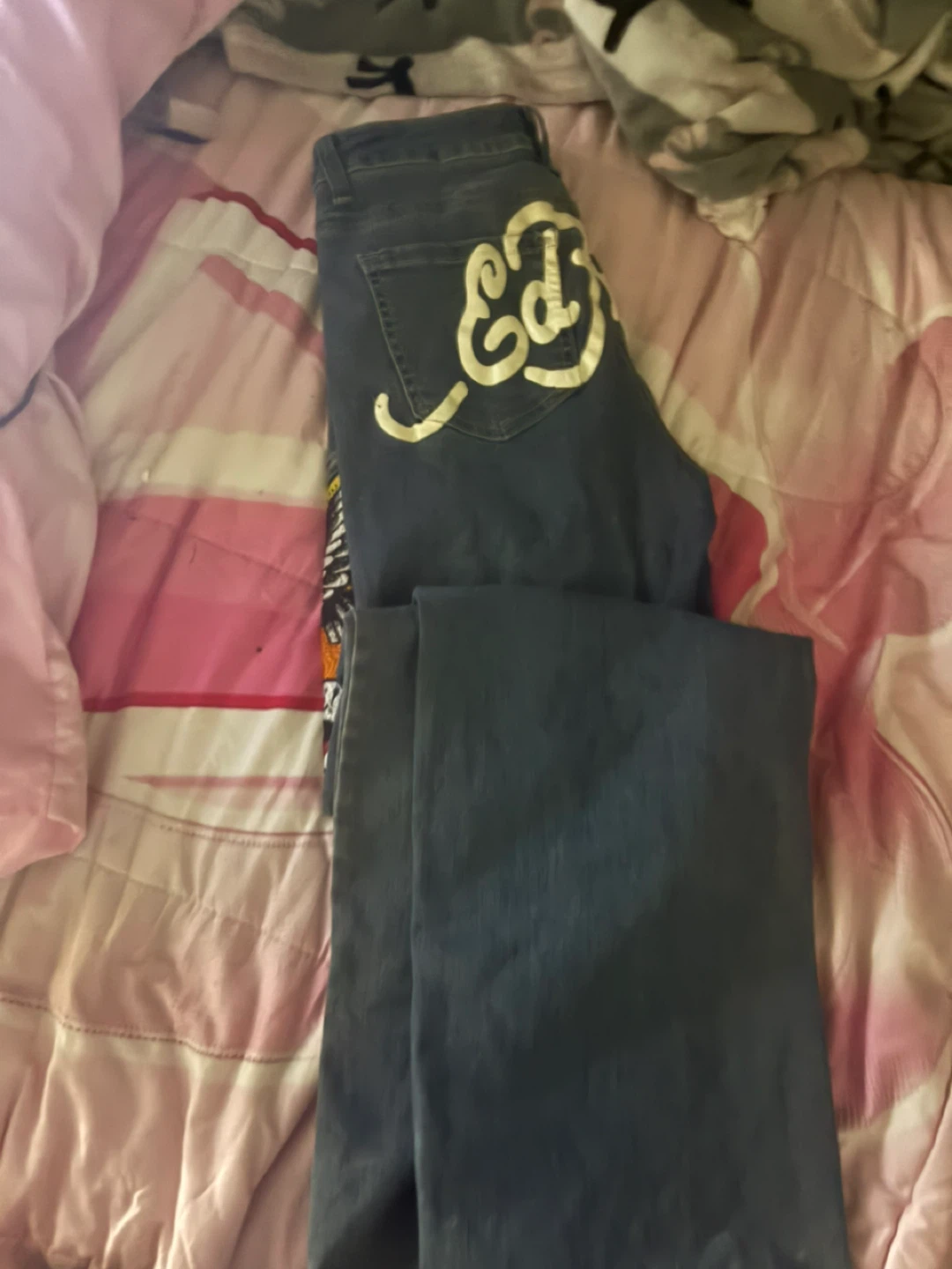 Ed Hardy "Brave Hearts Stay True" Denim Jeans Size 26 - photo 5