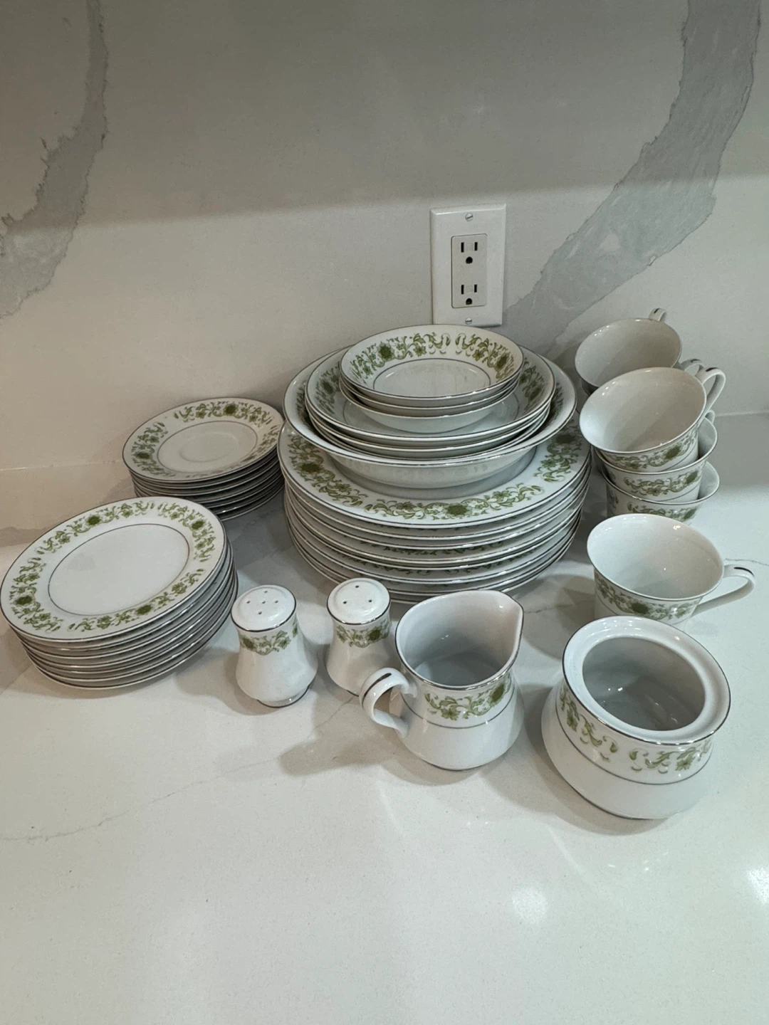 Towne House Green Dale Fine China Dinnerware Set - photo 4