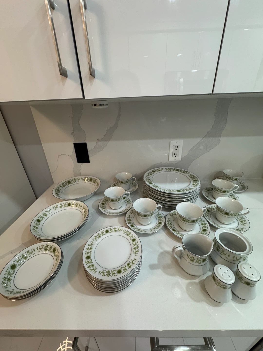 Towne House Green Dale Fine China Dinnerware Set