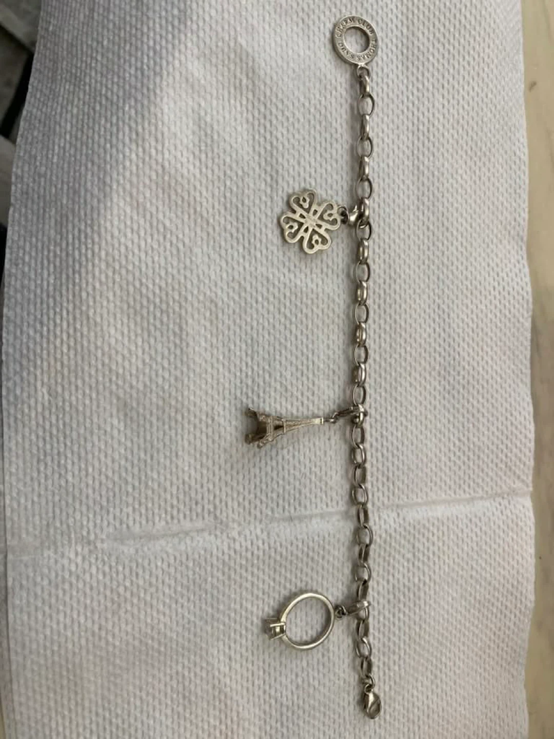 Thomas Sabo Charm Club Bracelet with Eiffel Tower & Ring Charms