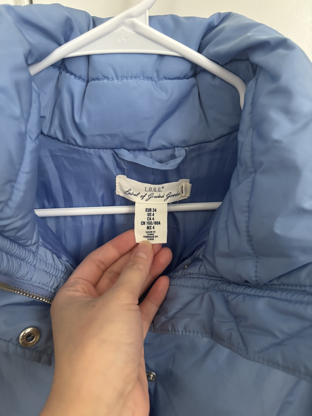 Light Blue Puffer Jacket - photo 2