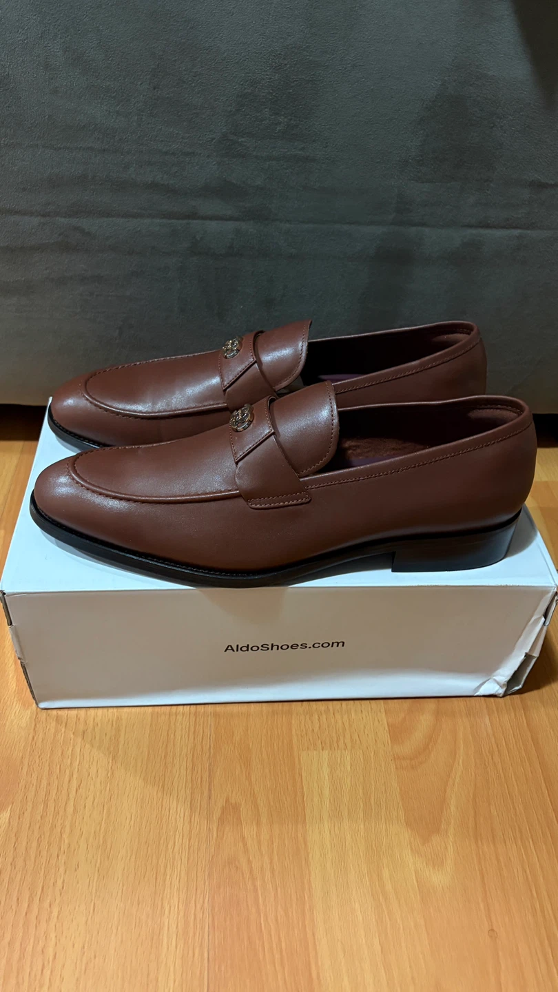 ALDO Brown Leather Loafers