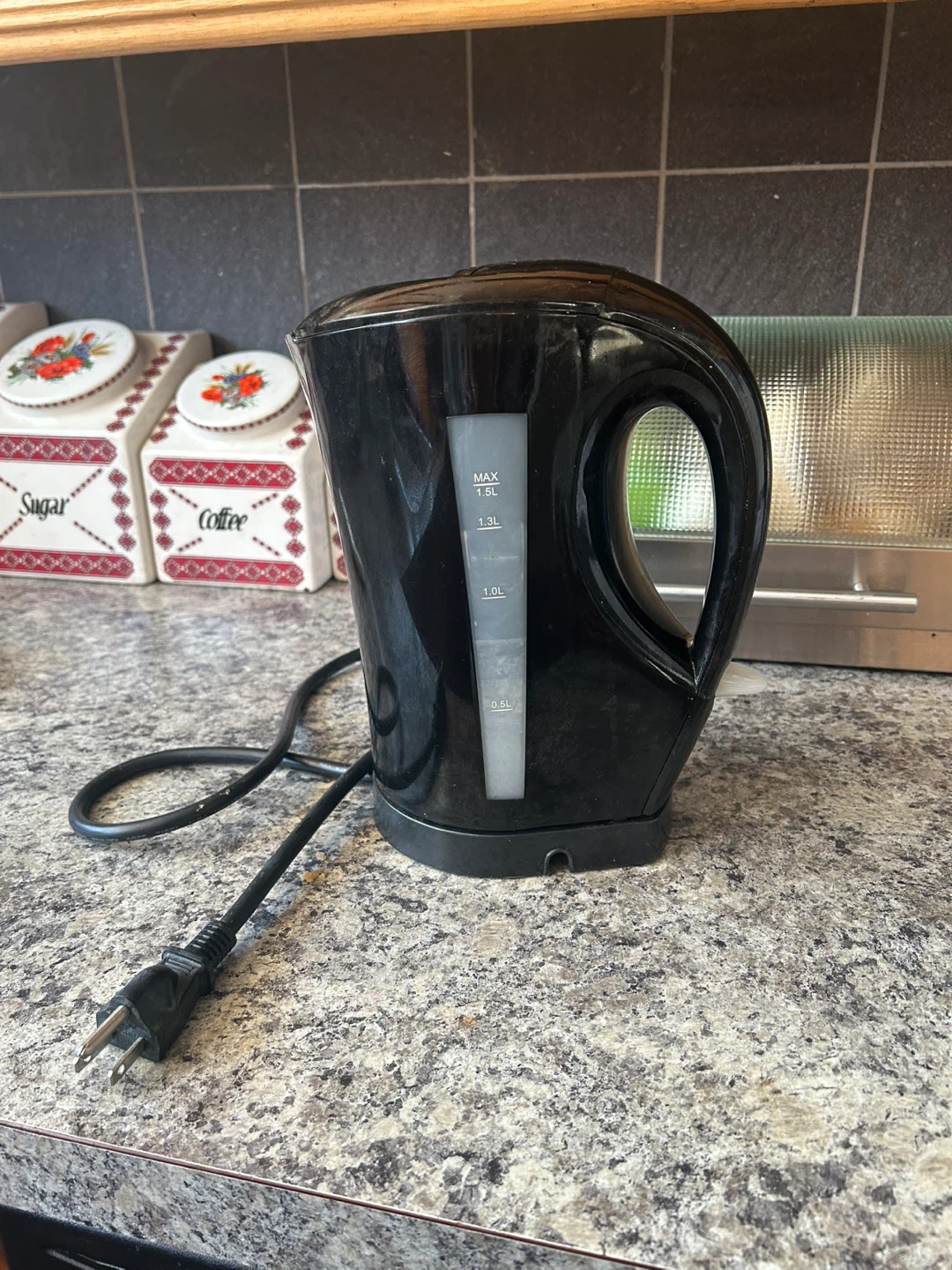 Black Electric Kettle 1.5L