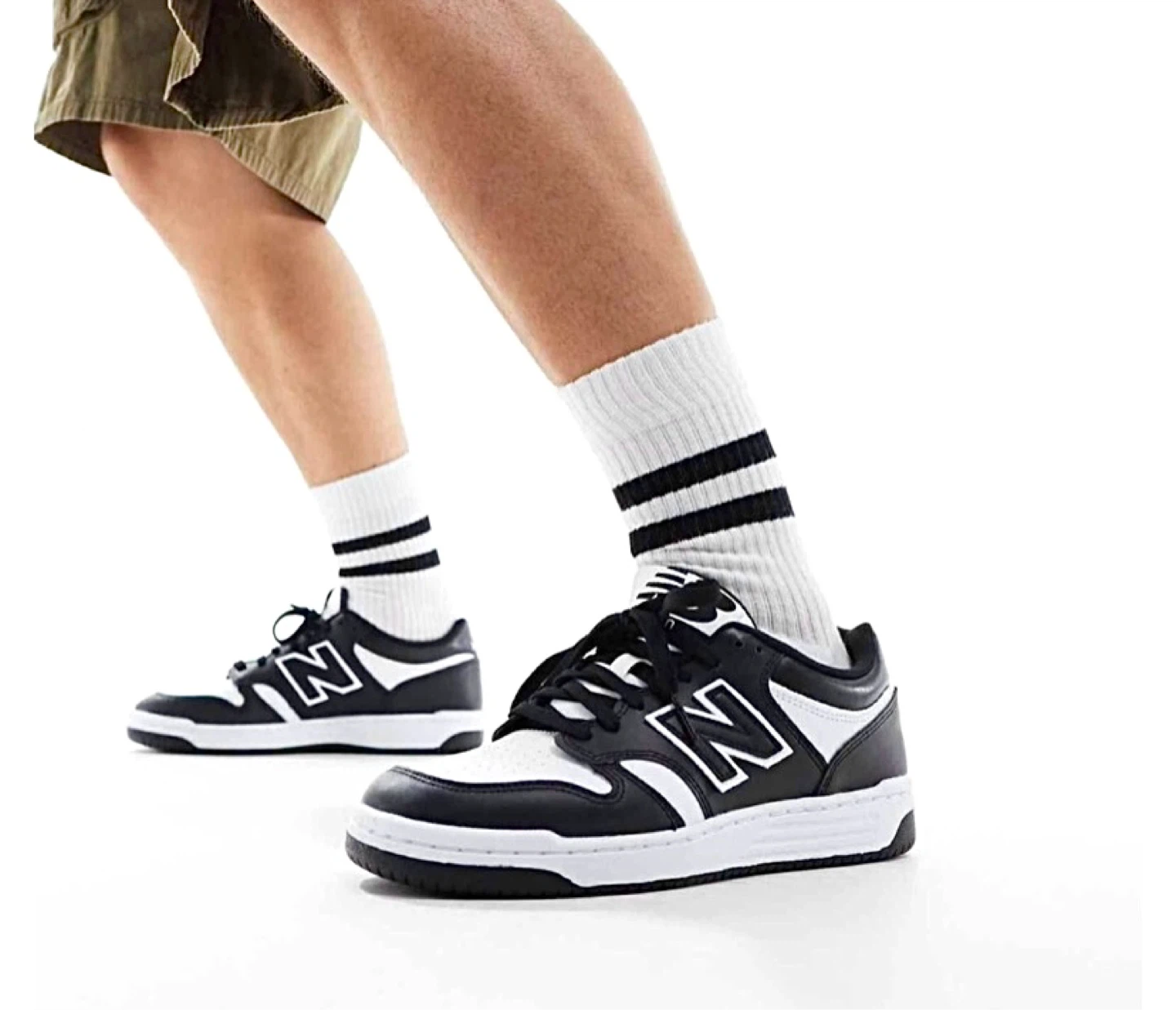 New Balance Mens 480 Panda Sneakers Size 10, 11 Leather Shoes - photo 2