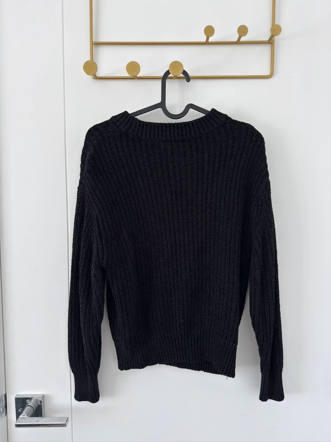 Aritzia Wilfred Free Essential Chenille Sweater Black - photo 5