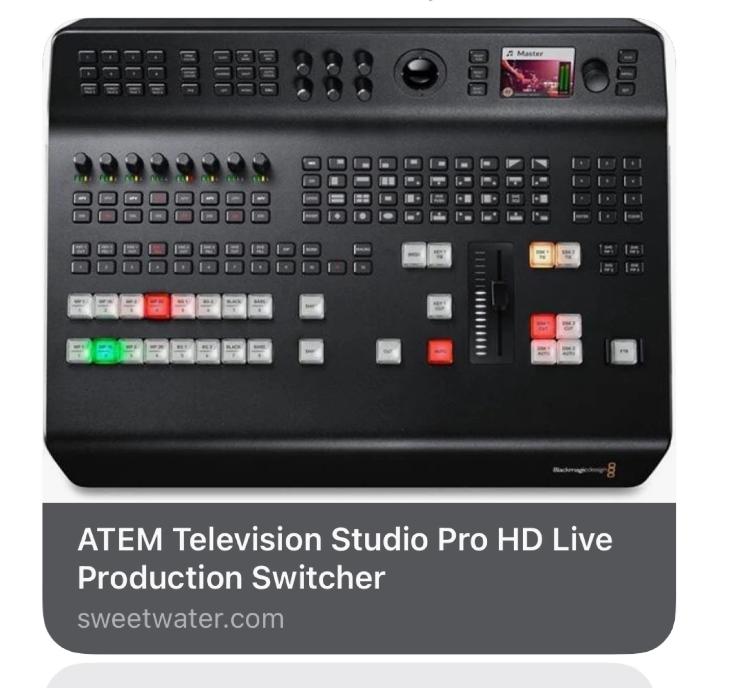 Blackmagic ATEM Television Studio Pro HD Production Switcher