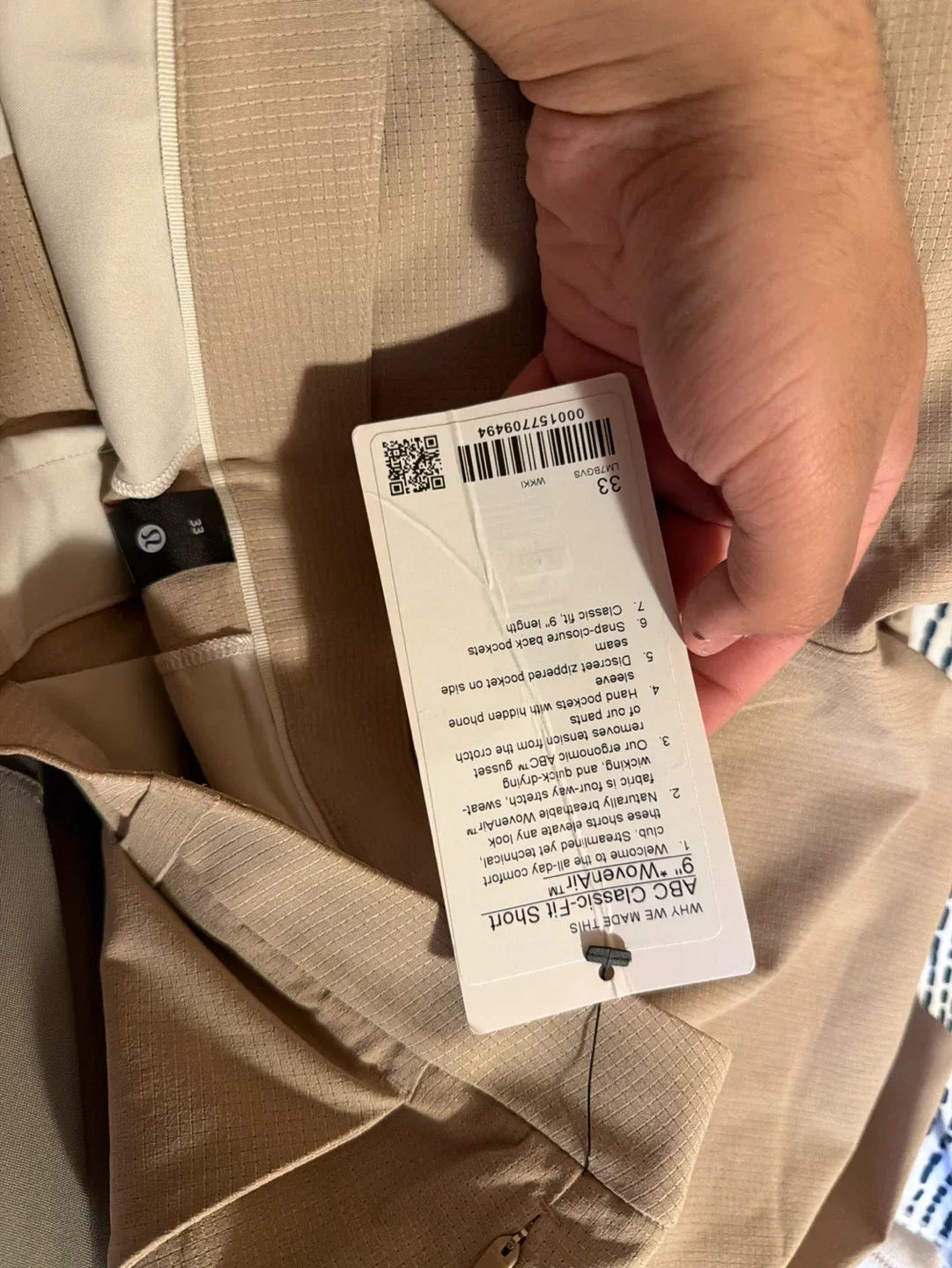 Lululemon ABC Classic-Fit Short 9" WovenAir Tan Size 33 - photo 2