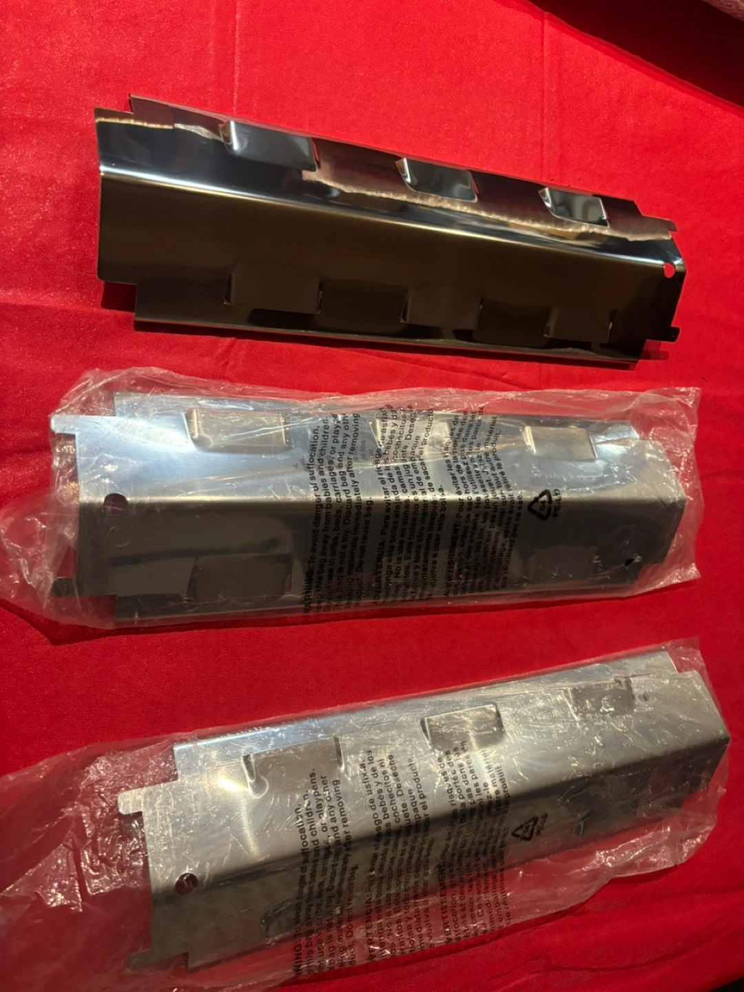 Grill Burner Covers Heat Plates Stainless Steel