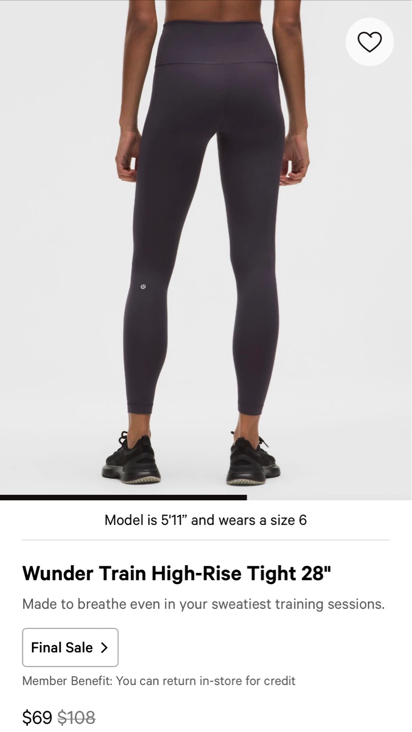 Lululemon Wunder Train High-Rise Tight 28" Leggings - photo 2