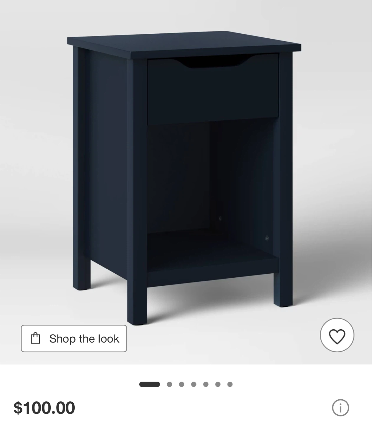 Threshold Navy Blue Nightstand