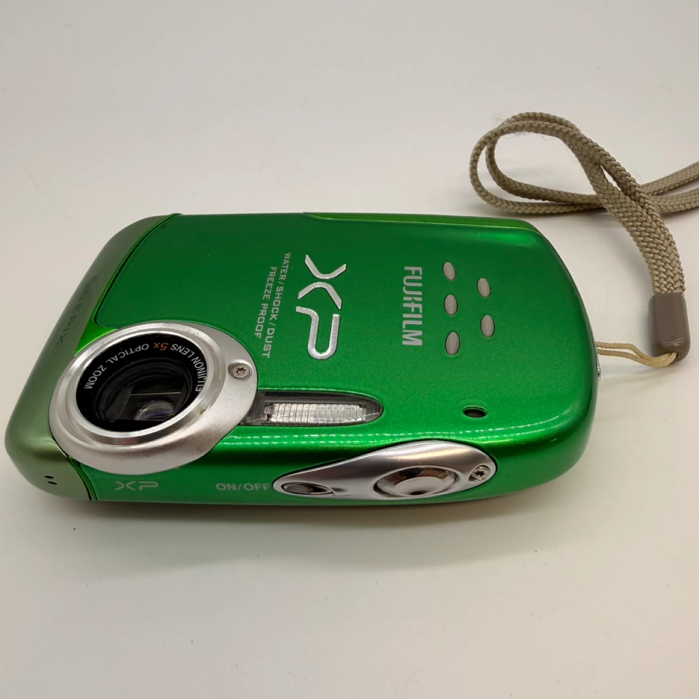 Fujifilm FinePix XP10 Waterproof Camera Green + Charger SD Card - photo 5