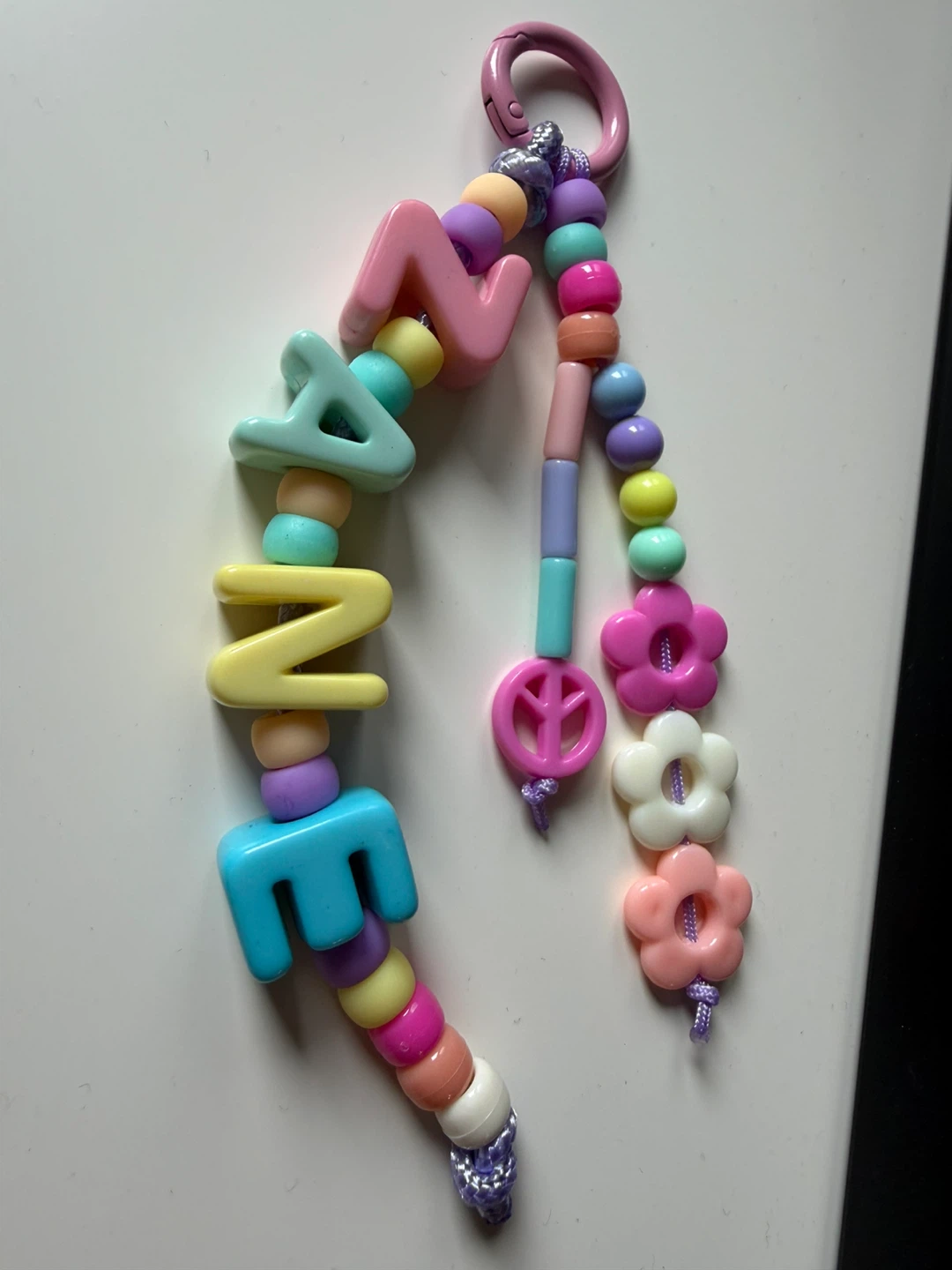 Custom Beaded Keychain