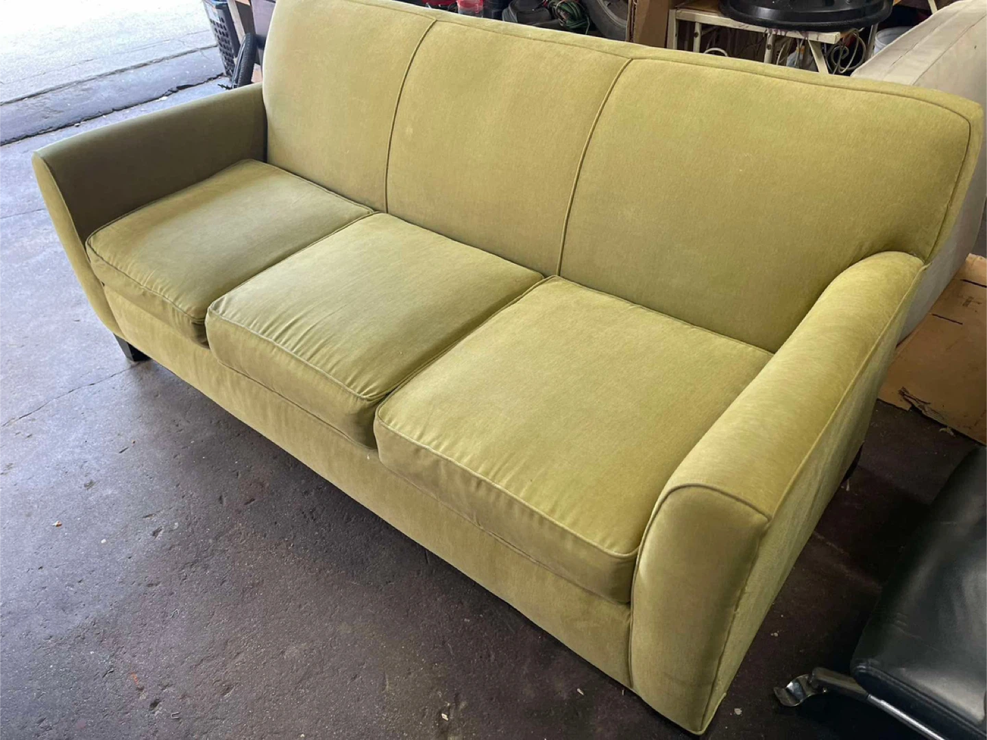 Lime Green 3-Seater Sofa