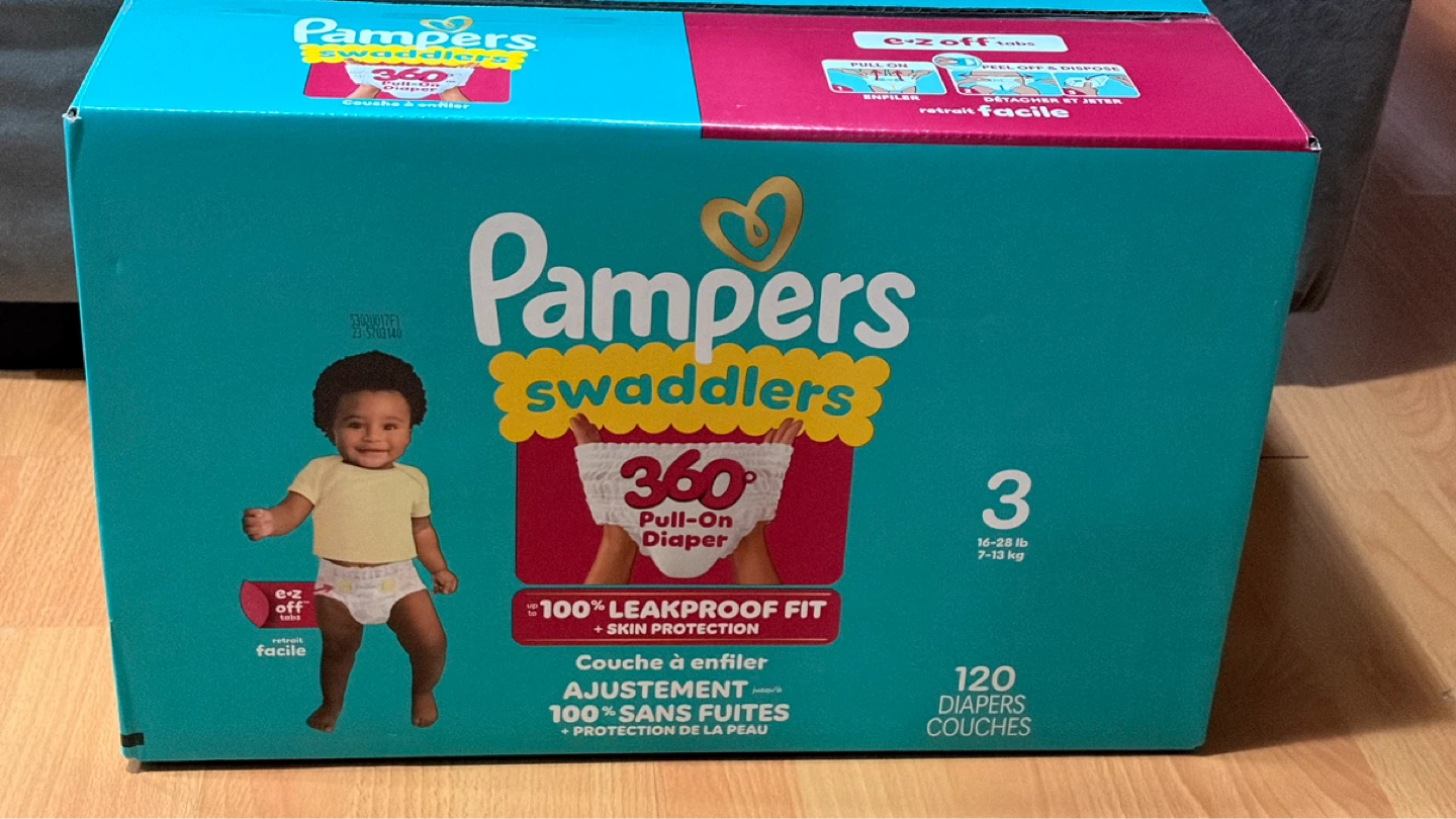 Pampers Swaddlers Size 3 Pull-On Diapers - 120 Count