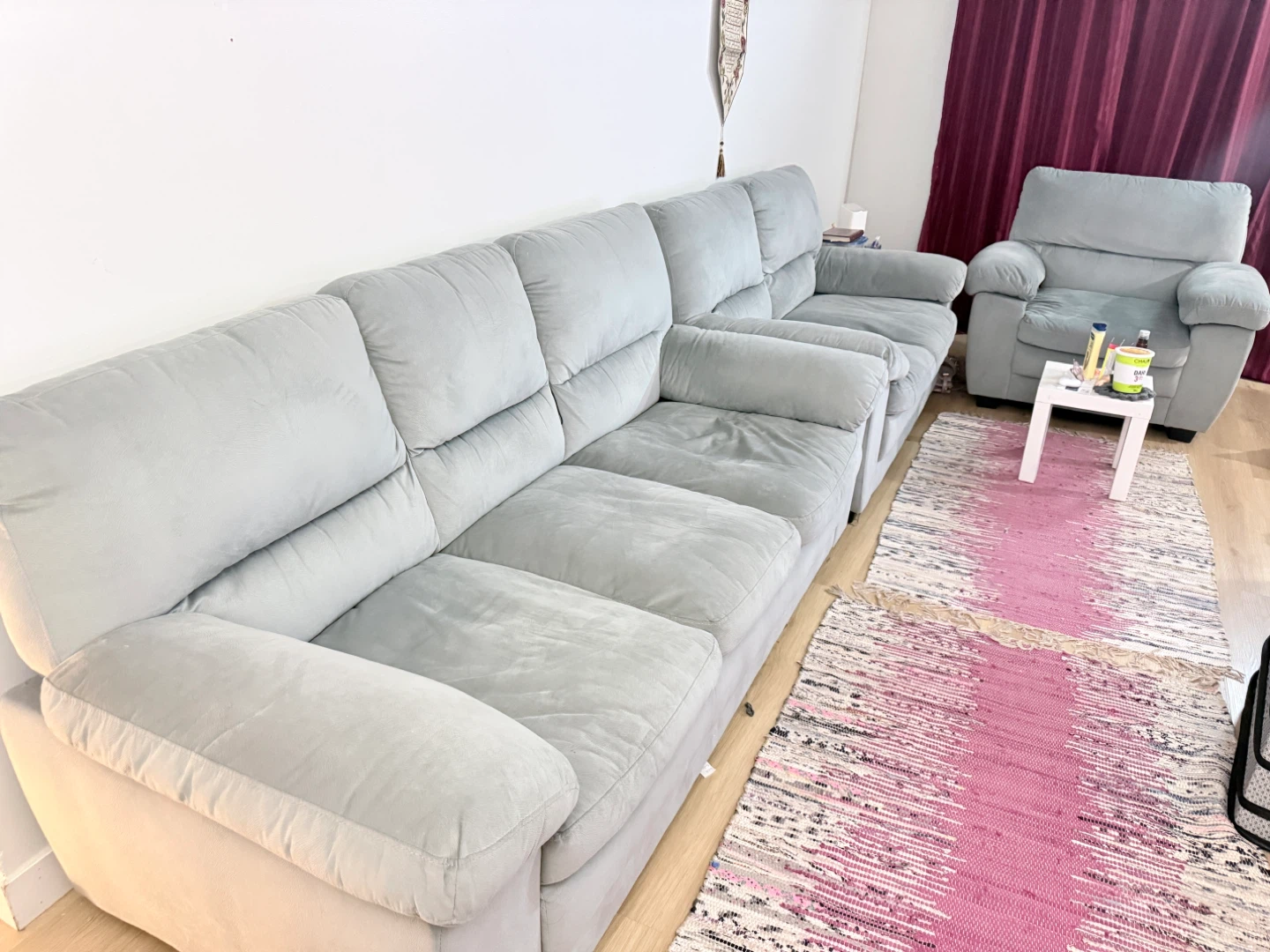 Light Grey Sectional Sofa - photo 2