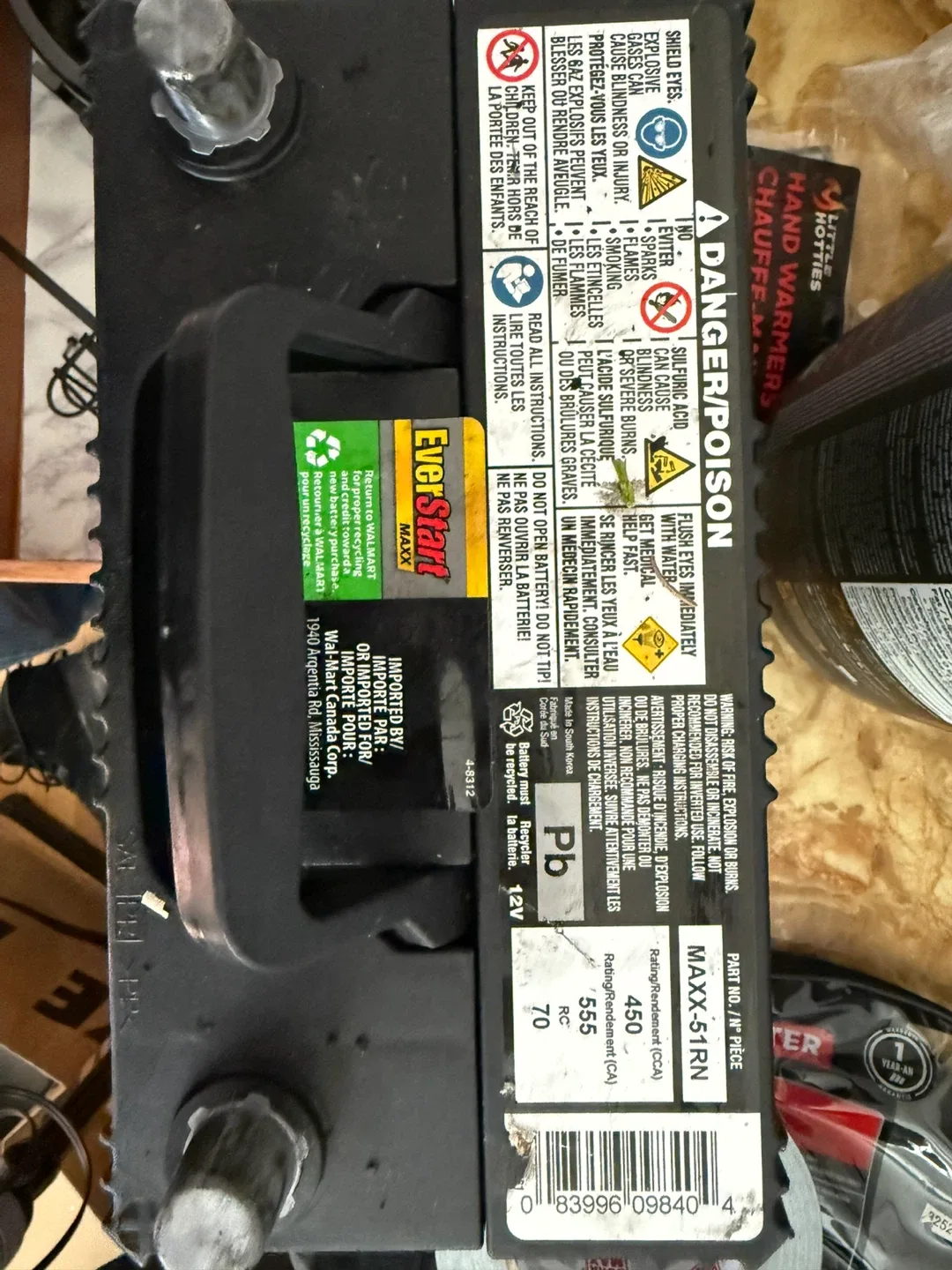 EverStart MAXX 51R Car Battery 450 CCA - photo 2