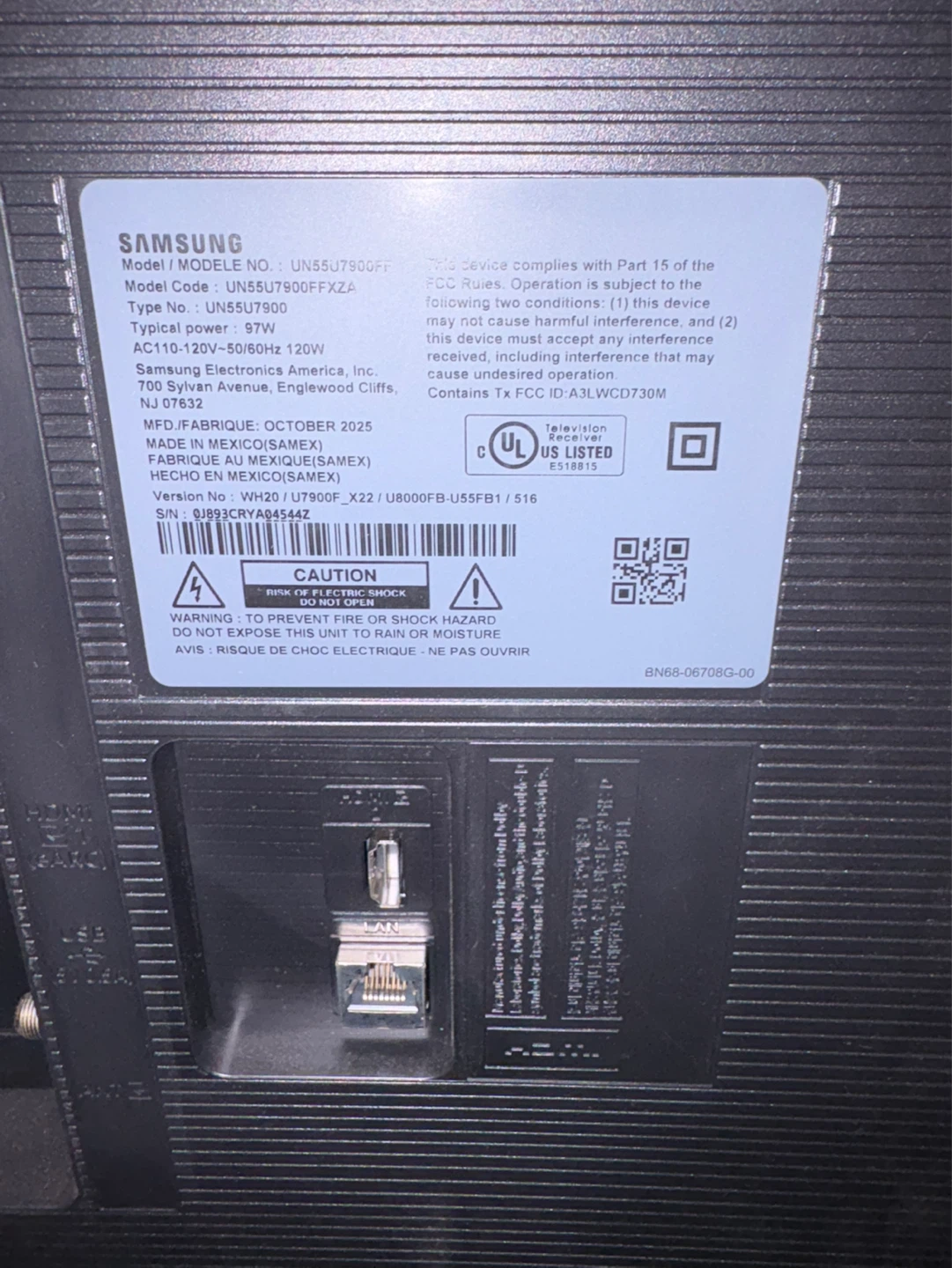 Samsung UN55U7900FF 55" Smart TV - photo 3