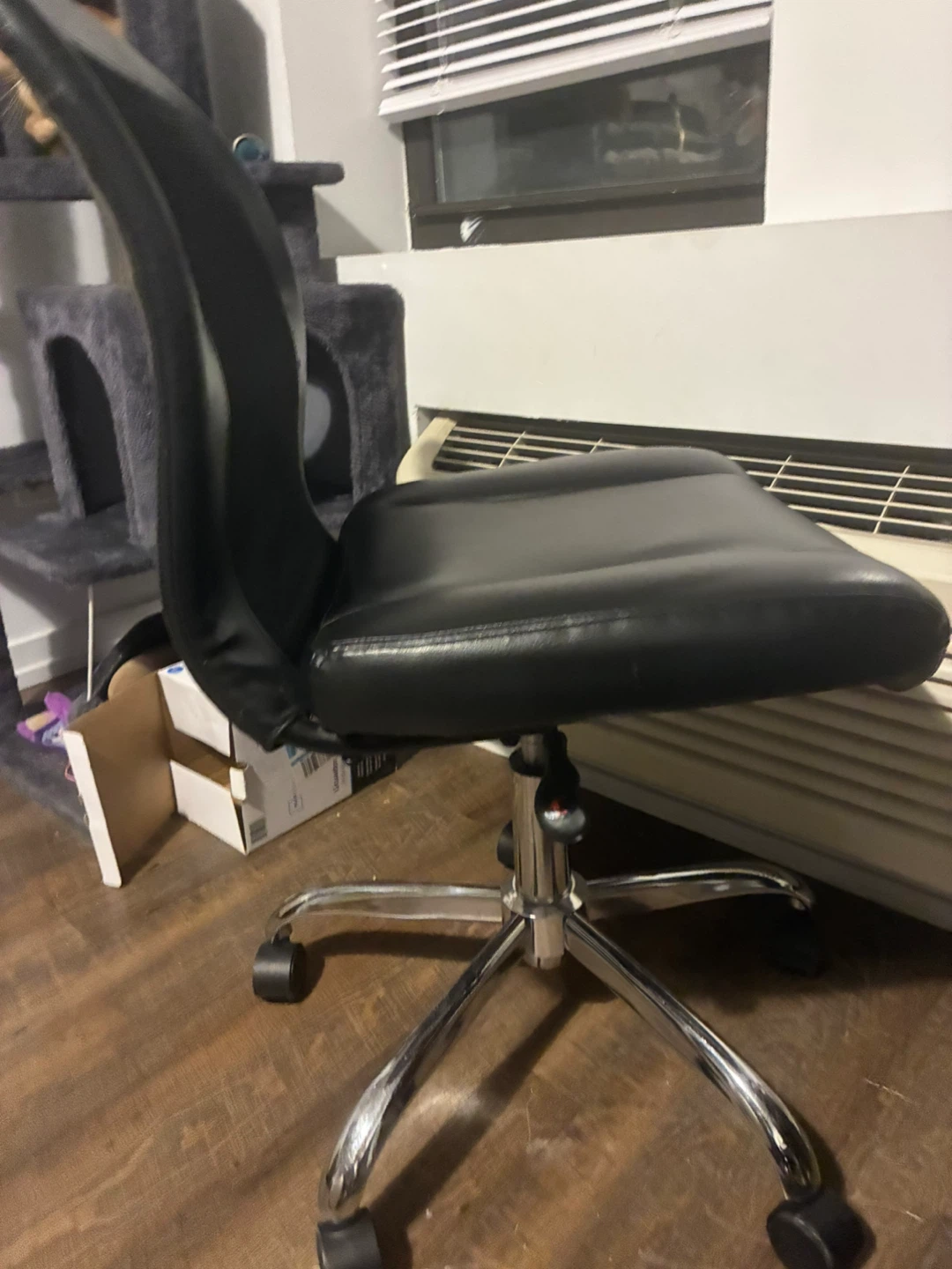Black Office Chair with Mesh Back