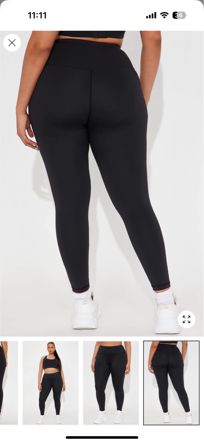XL BNWT Black High Waisted Leggings - photo 3