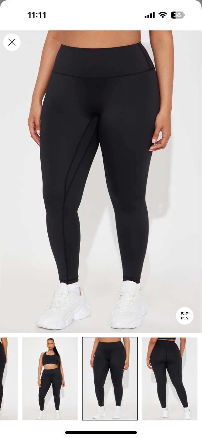 XL BNWT Black High Waisted Leggings - photo 2