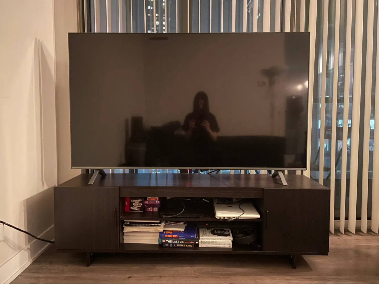 LG 65” TV (box included) & TV Stand