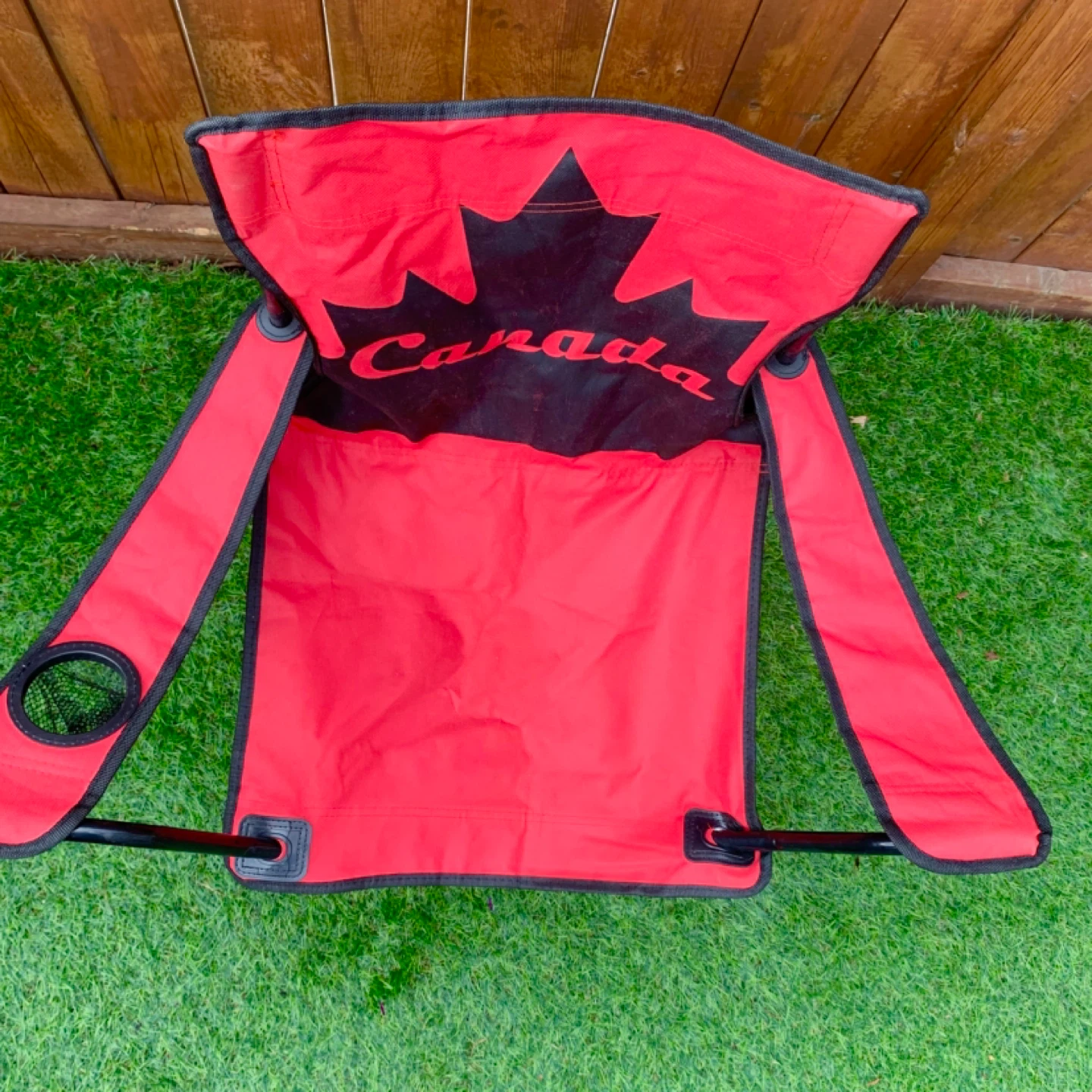 Camping Chair Folding Chair Canada Maple Leaf Cup Holder - photo 4