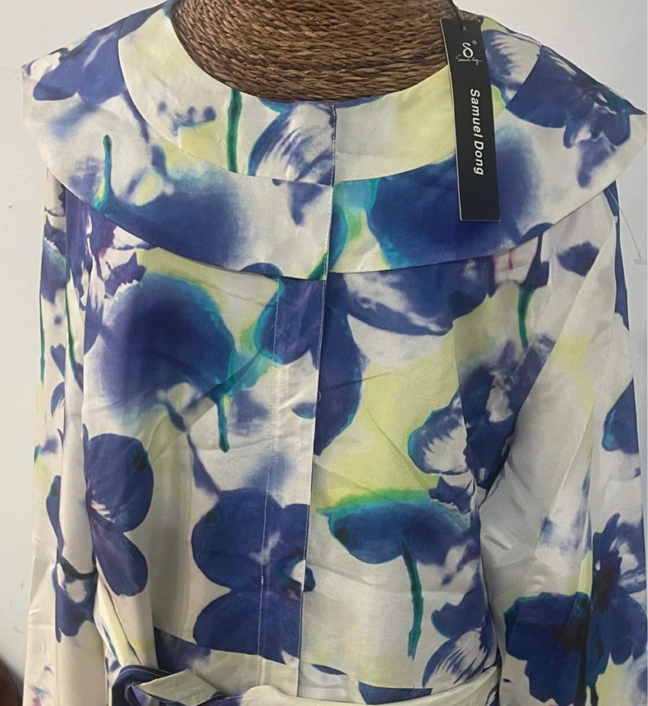 NWT Samuel Dong Floral Print Belted Coat - photo 2