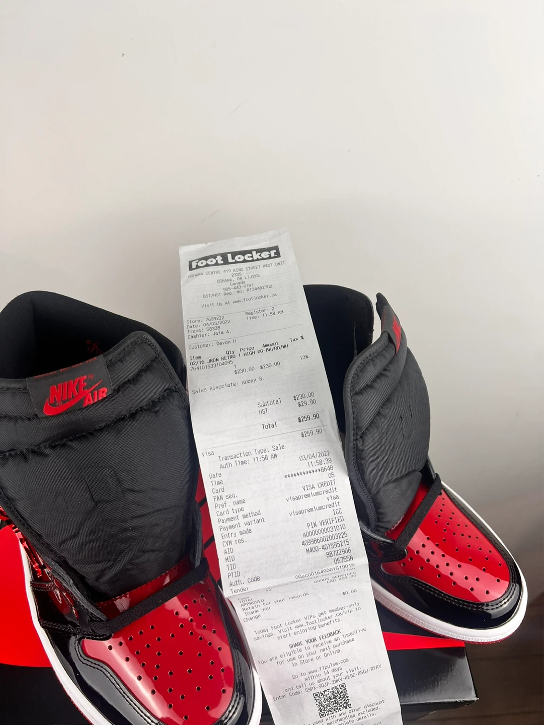 Air Jordan 1 High OG "Vast Grey" "Metallic Red" - photo 4