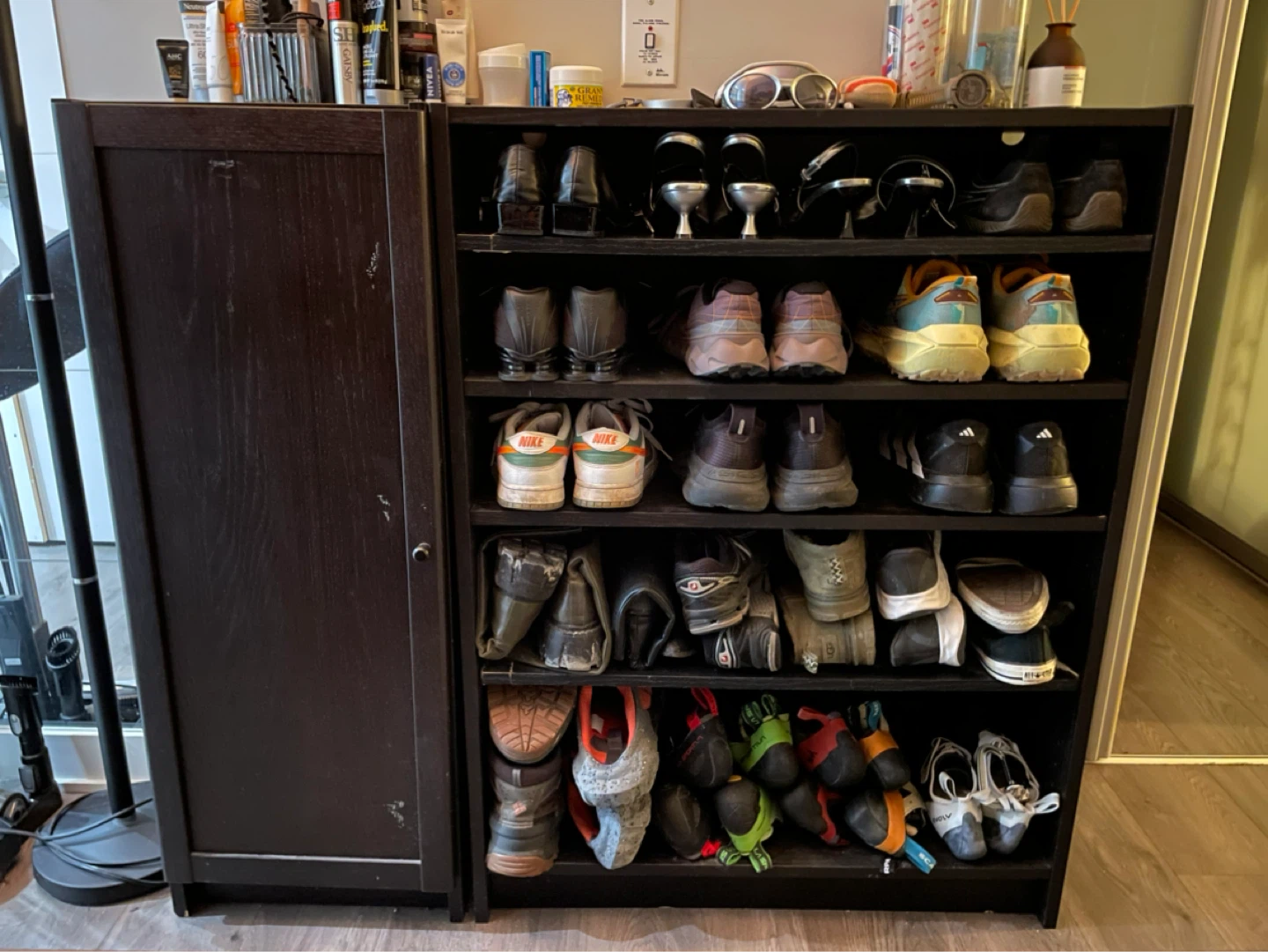 IKEA BILLY Bookcases (Used as: Shoe Racks & Storage)