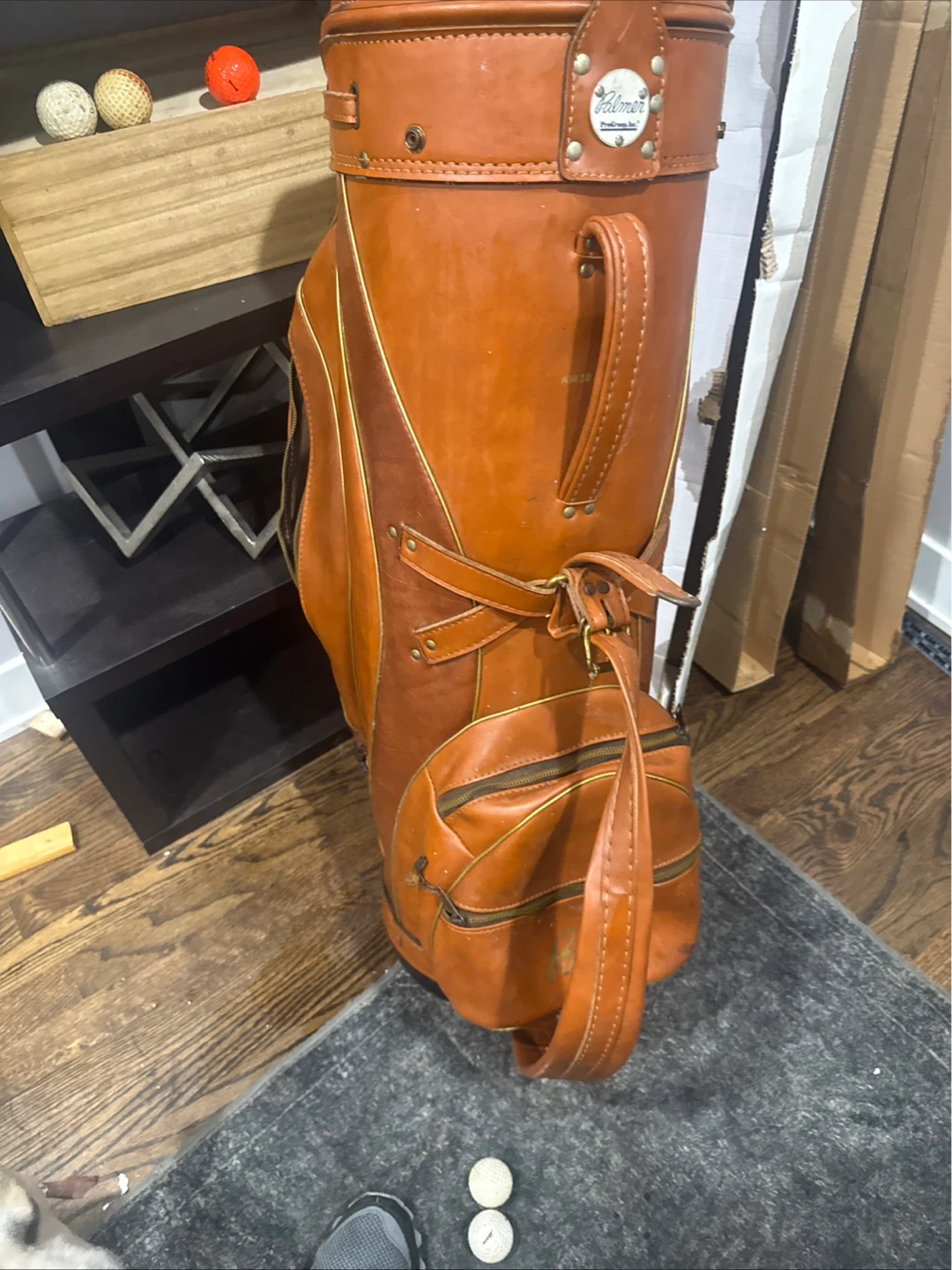 Vintage Palmer Leather Golf Bag