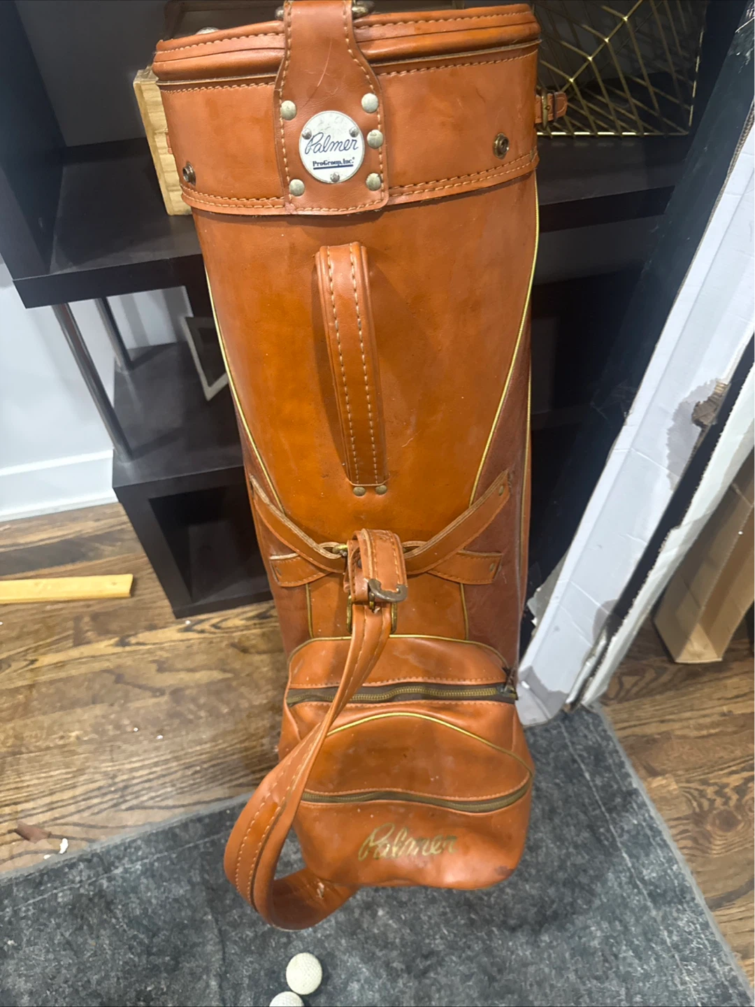 Vintage Palmer Leather Golf Bag - photo 2