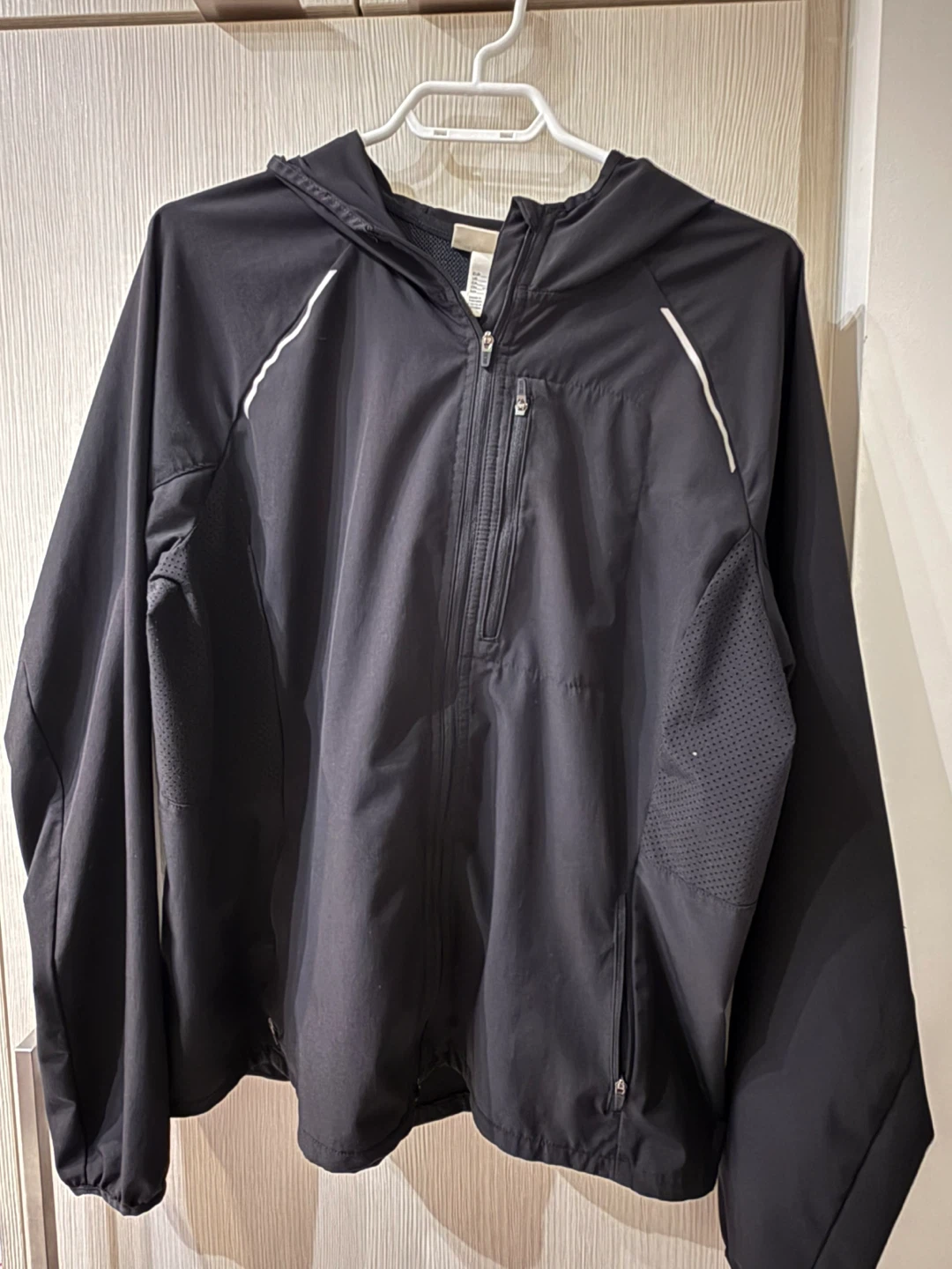 H&M Move Black Hooded Running Jacket