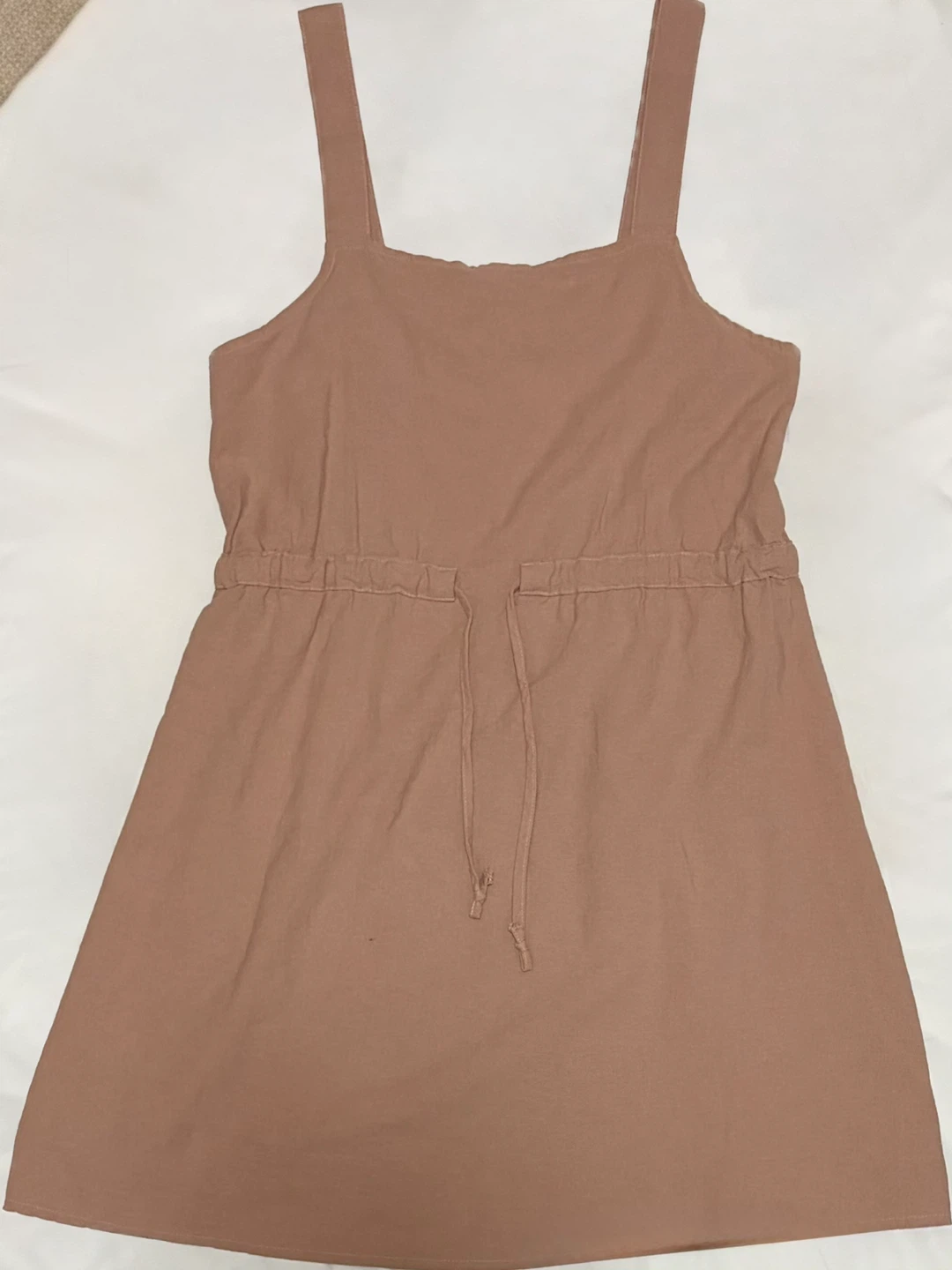 Sleeveless Dress With Drawstring Waist