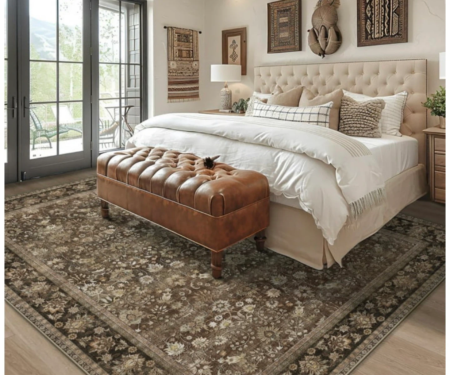 Traditional Floral Area Rug 8 x 10