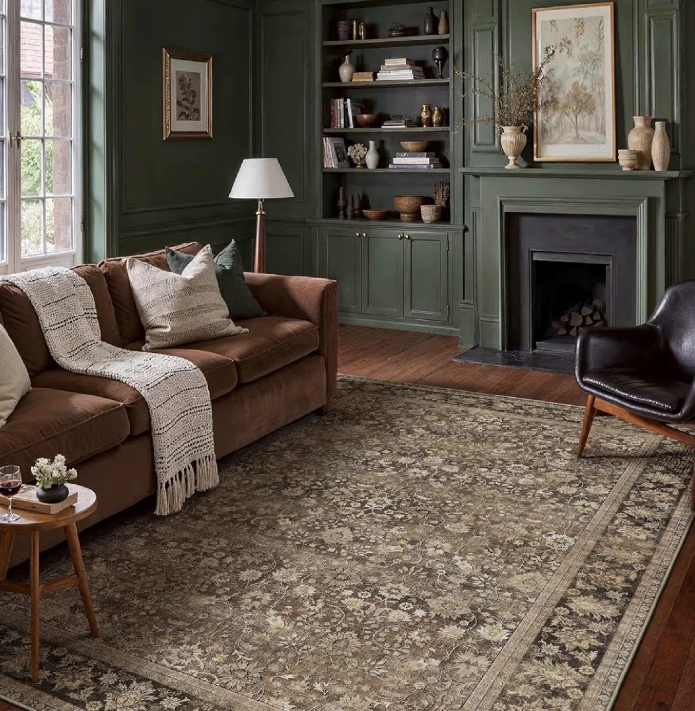 Traditional Floral Area Rug 8 x 10 - photo 3