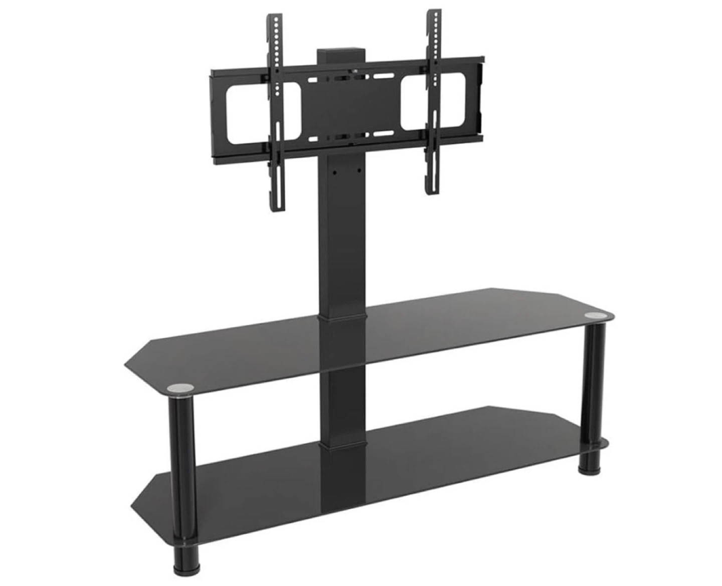 Black glass TV Stand with Mount - photo 2