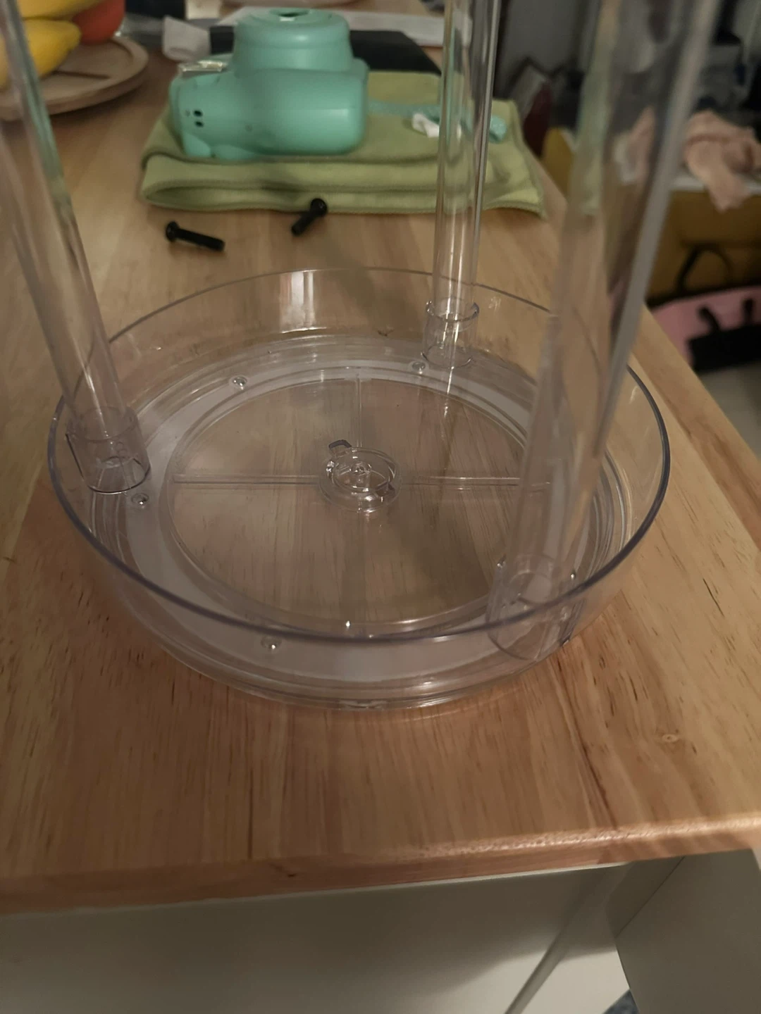 Clear Plastic Spinning Serving Stand - photo 4
