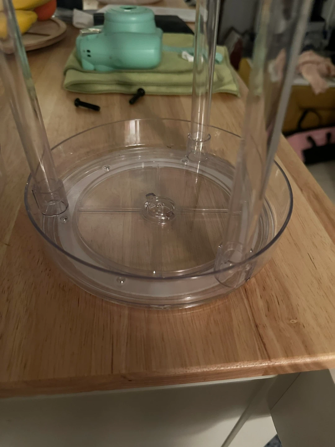Clear Plastic Spinning Serving Stand - photo 5