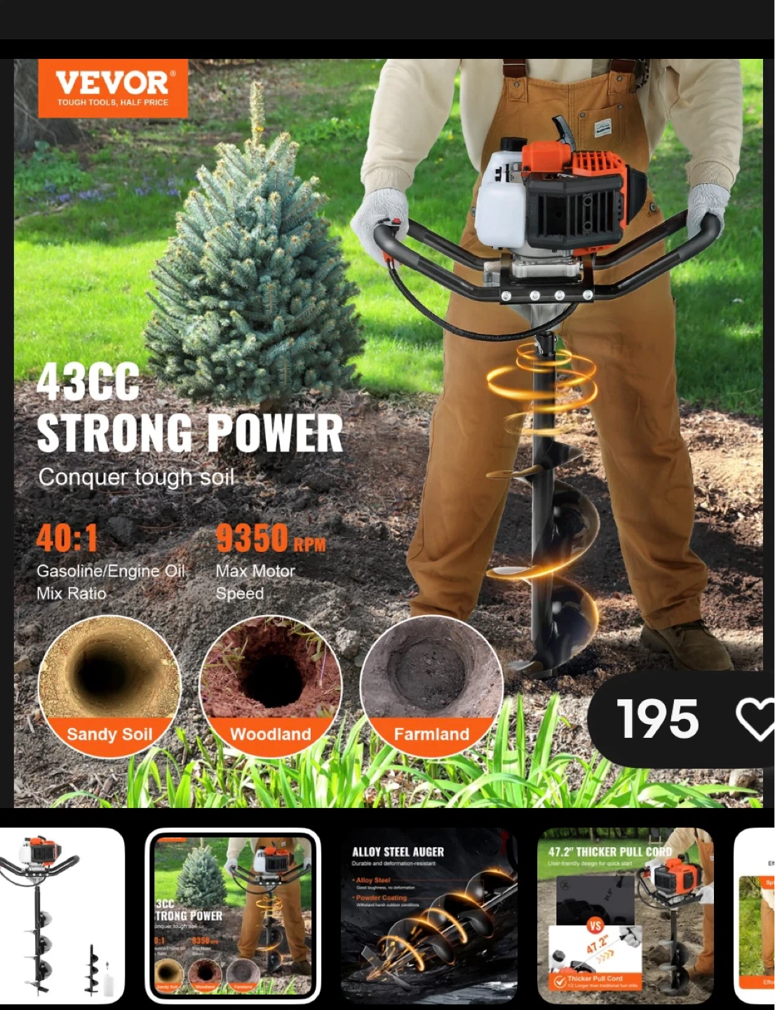 VEVOR POST DIGGER