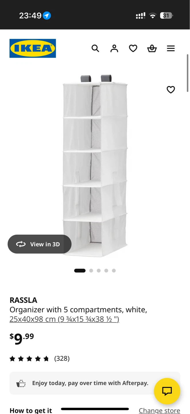 IKEA RASSLA 5-Compartment Organizer